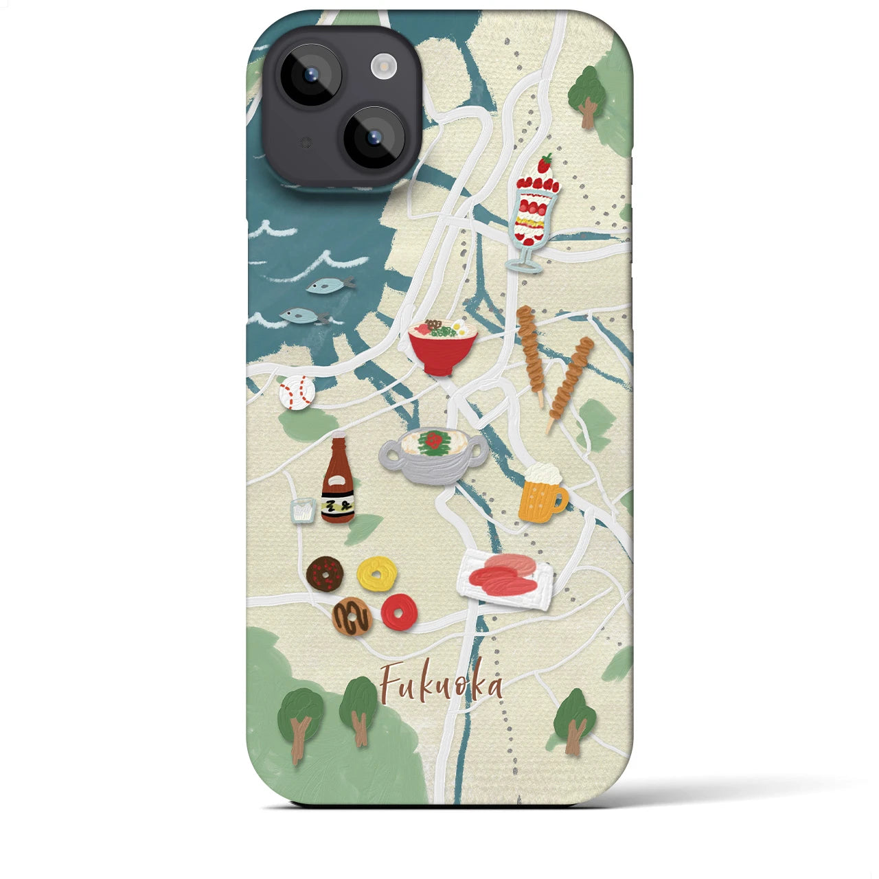 【福岡】Walk & Eat iPhoneケース(バックカバータイプ)