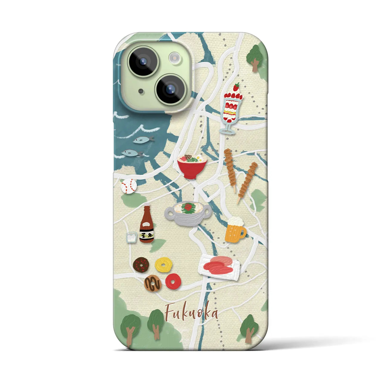 【福岡】Walk & Eat iPhoneケース(バックカバータイプ)