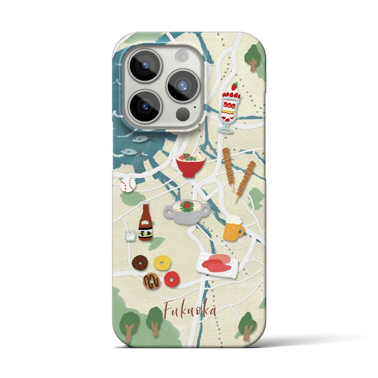 【福岡】Walk & Eat iPhoneケース(バックカバータイプ)