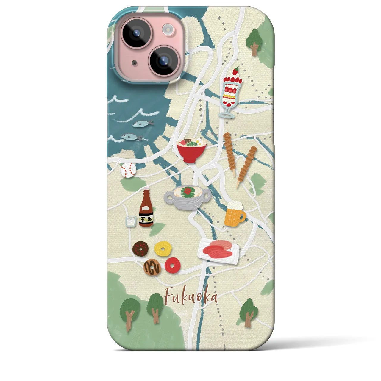 【福岡】Walk & Eat iPhoneケース(バックカバータイプ)