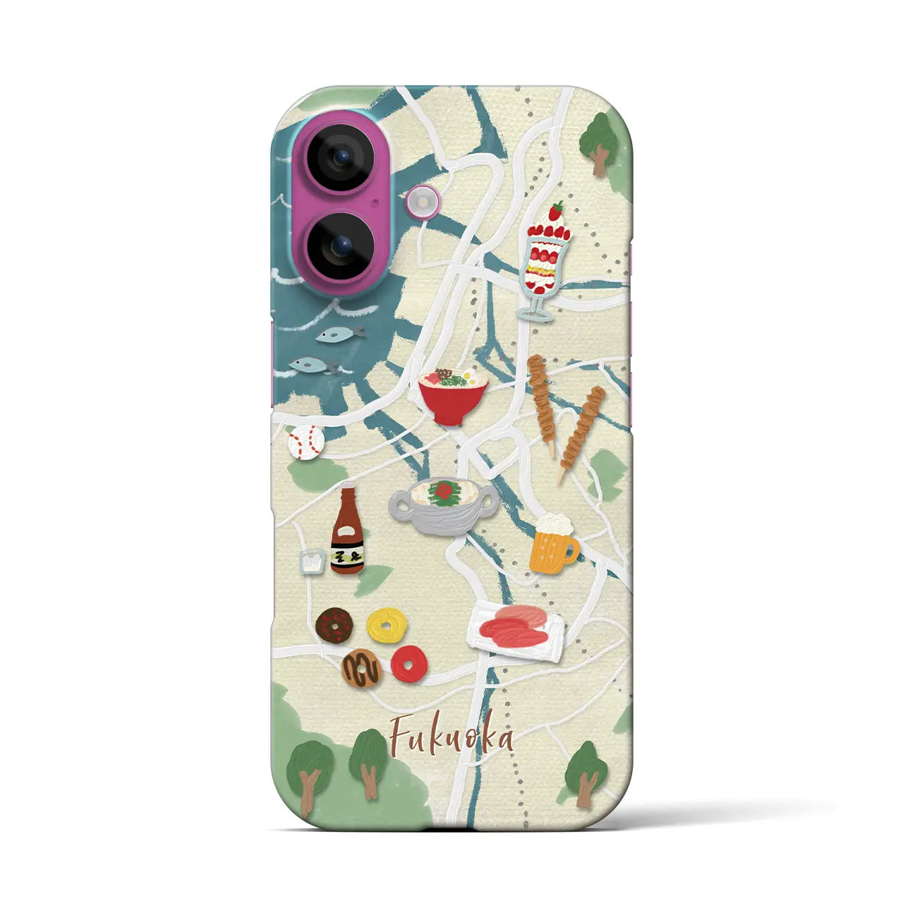 【福岡】Walk & Eat iPhoneケース(バックカバータイプ)