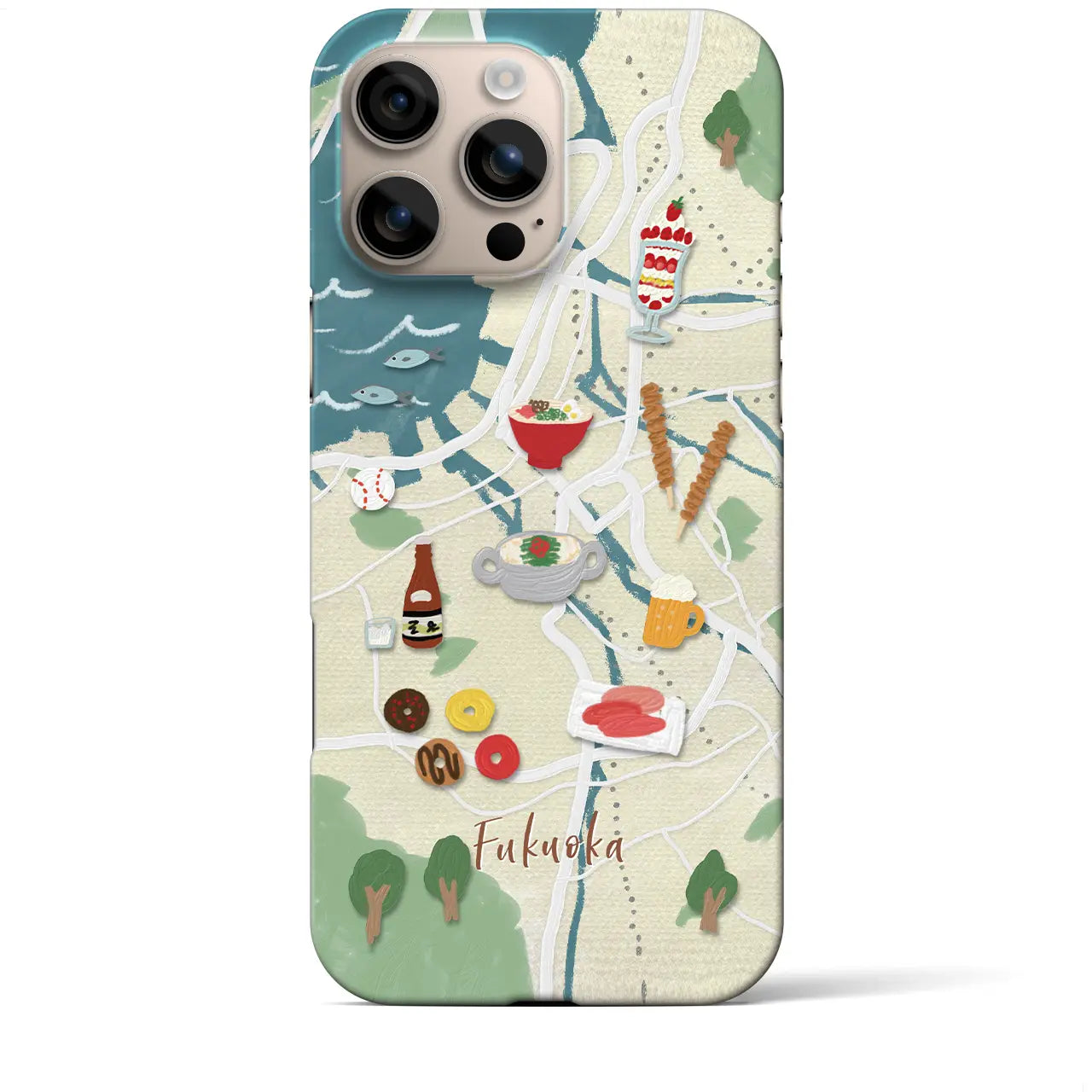 【福岡】Walk & Eat iPhoneケース(バックカバータイプ)