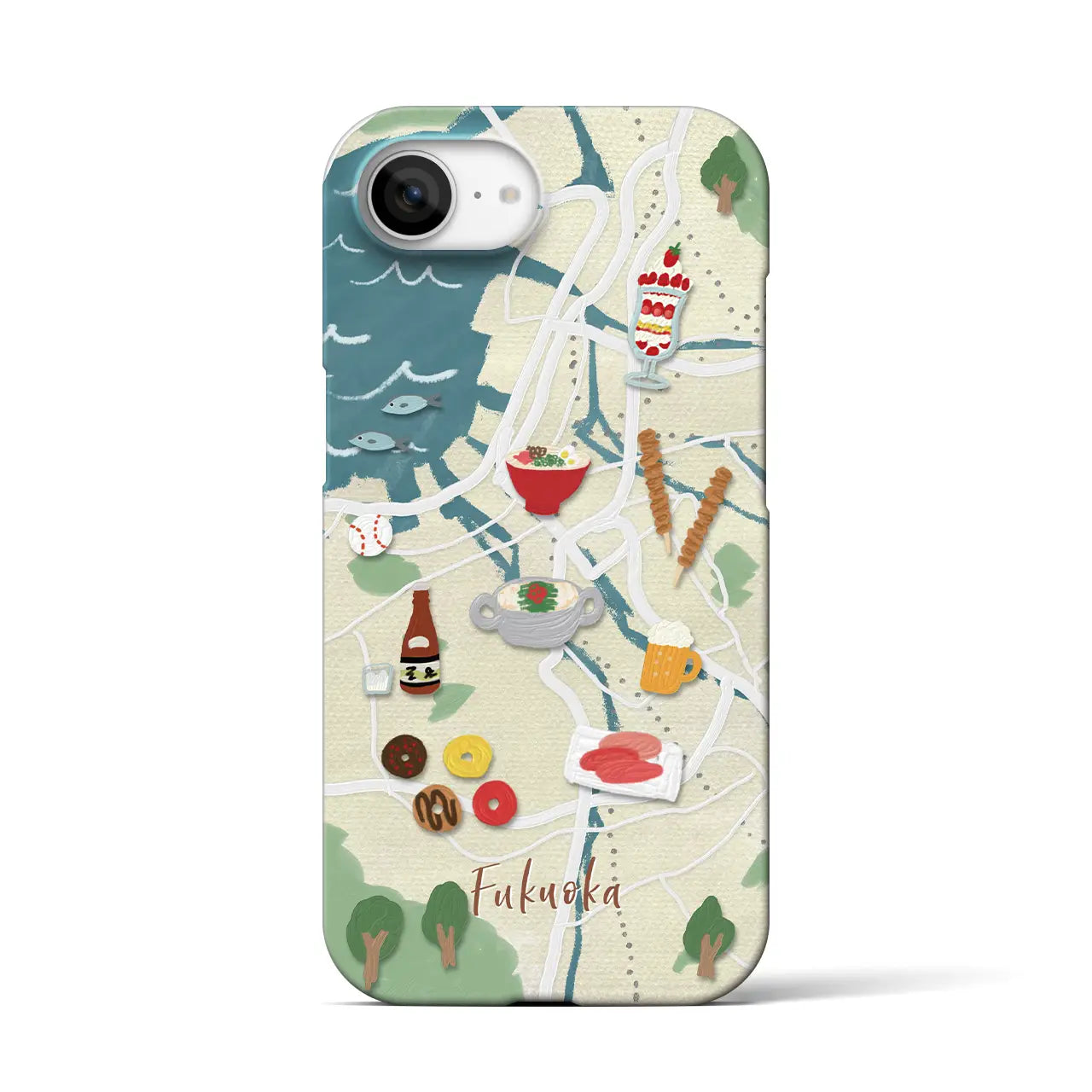 【福岡】Walk & Eat iPhoneケース(バックカバータイプ)