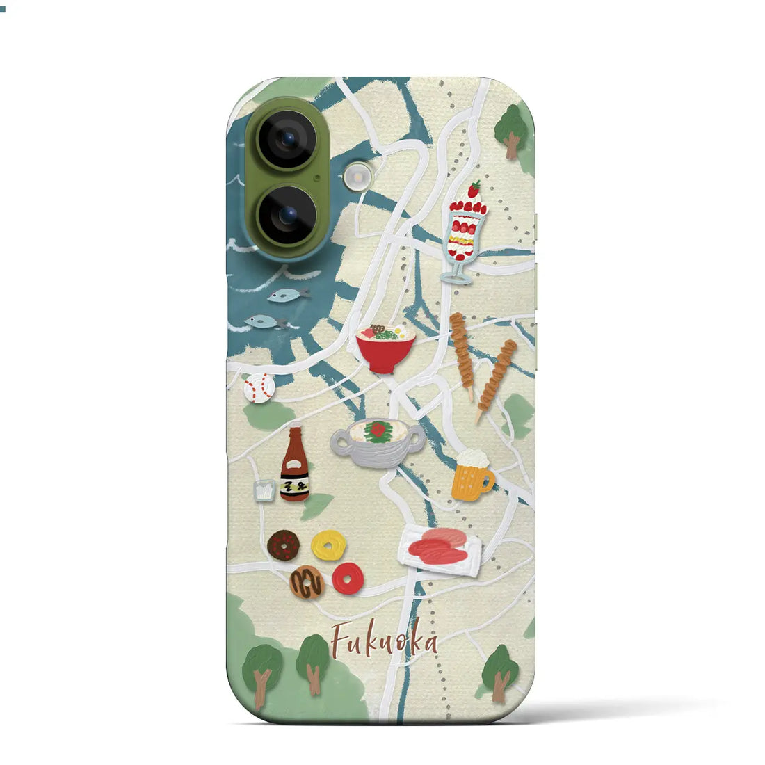 【福岡(Walk & Eat)】Walk & Eat iPhoneケース(バックカバータイプ)ライトブルー・iPhone 17 Pro Max 用