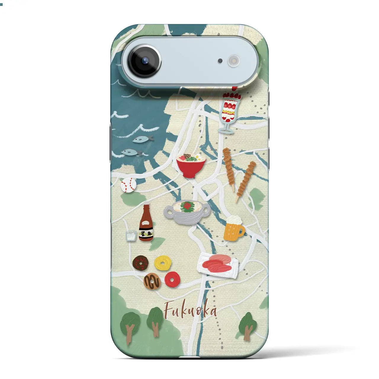 【福岡(Walk & Eat)】Walk & Eat iPhoneケース(バックカバータイプ)ピンク・iPhone 17 Pro Max 用