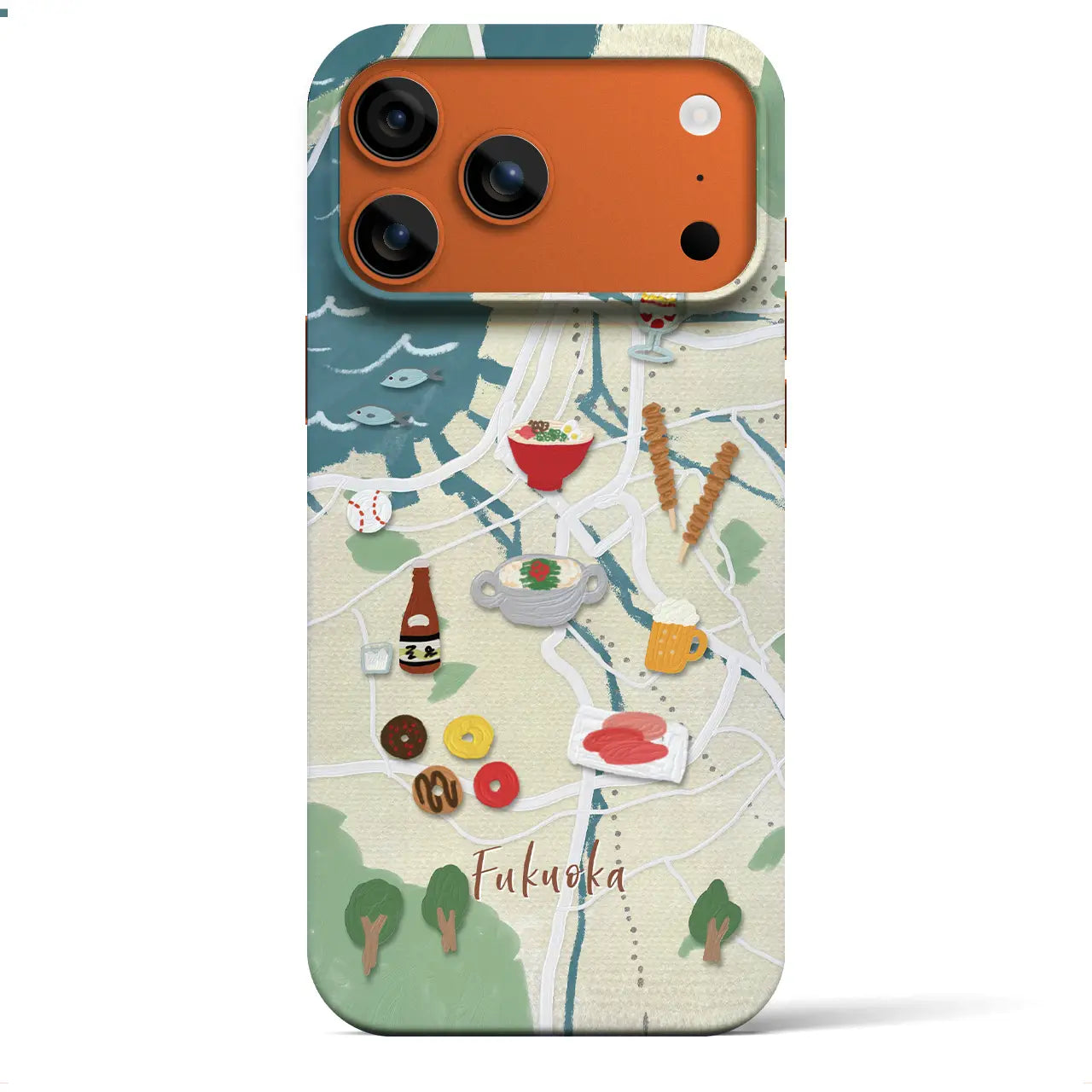 【福岡】Walk & Eat iPhoneケース(バックカバータイプ)