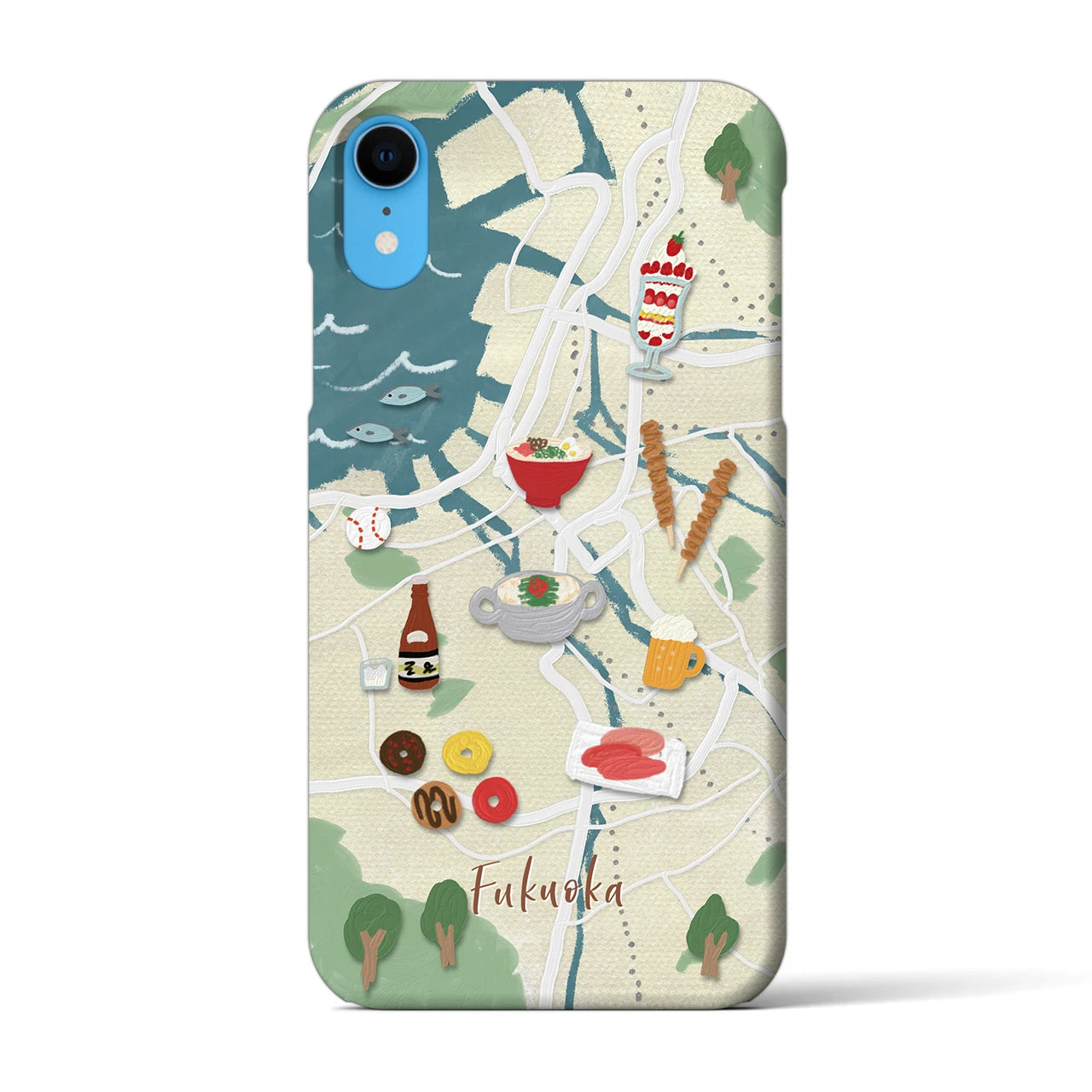 【福岡】Walk & Eat iPhoneケース(バックカバータイプ)