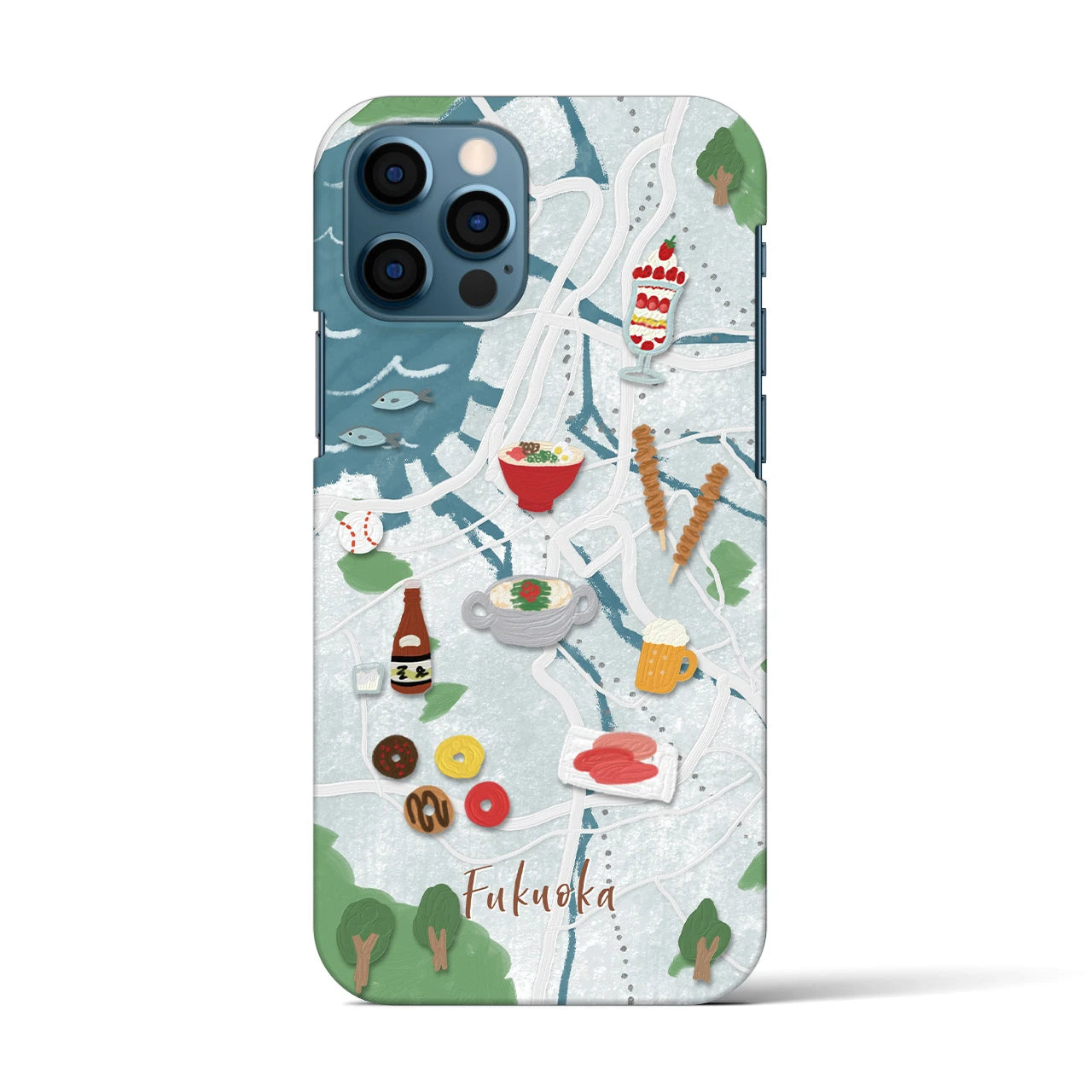 【福岡】Walk & Eat iPhoneケース(バックカバータイプ)