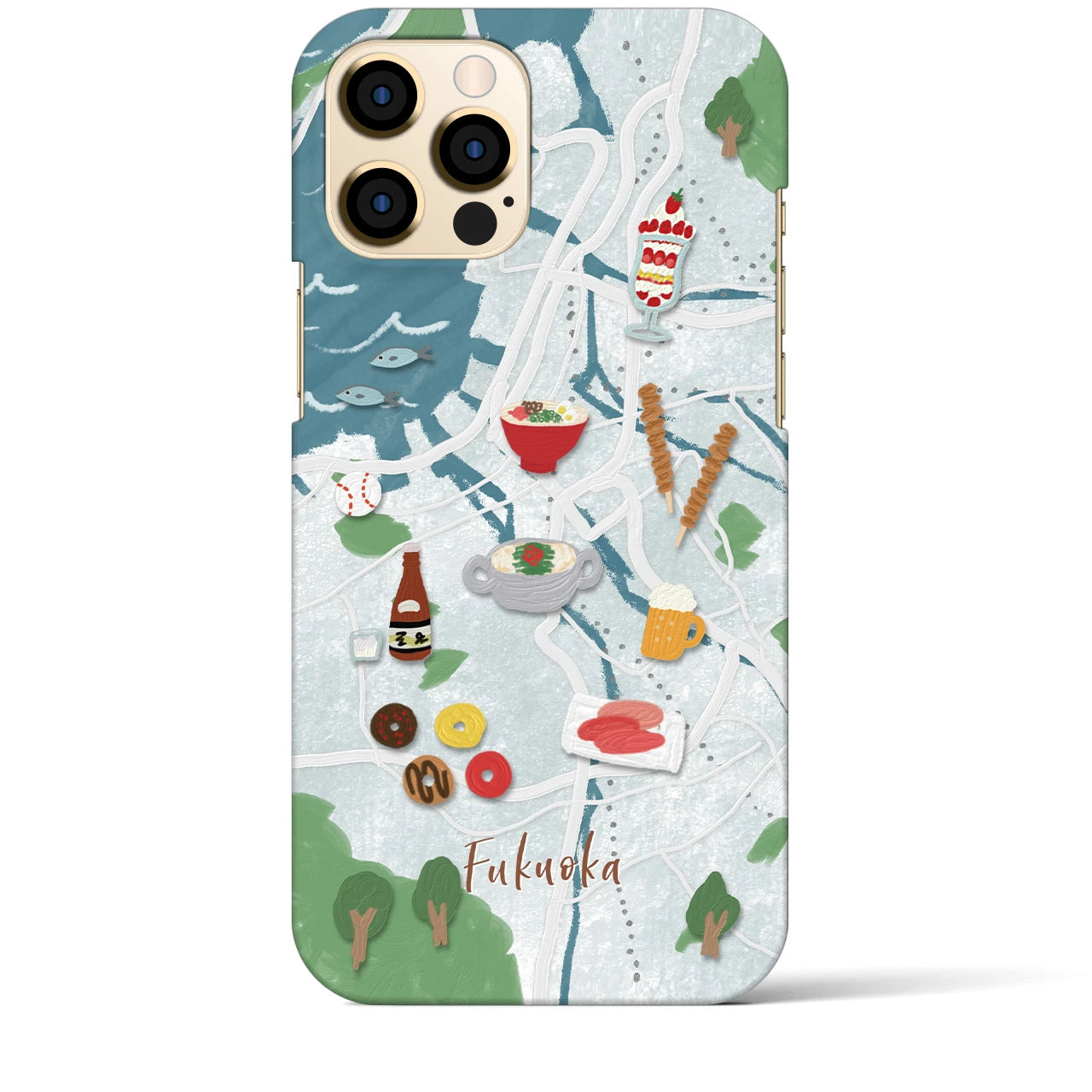 【福岡】Walk & Eat iPhoneケース(バックカバータイプ)