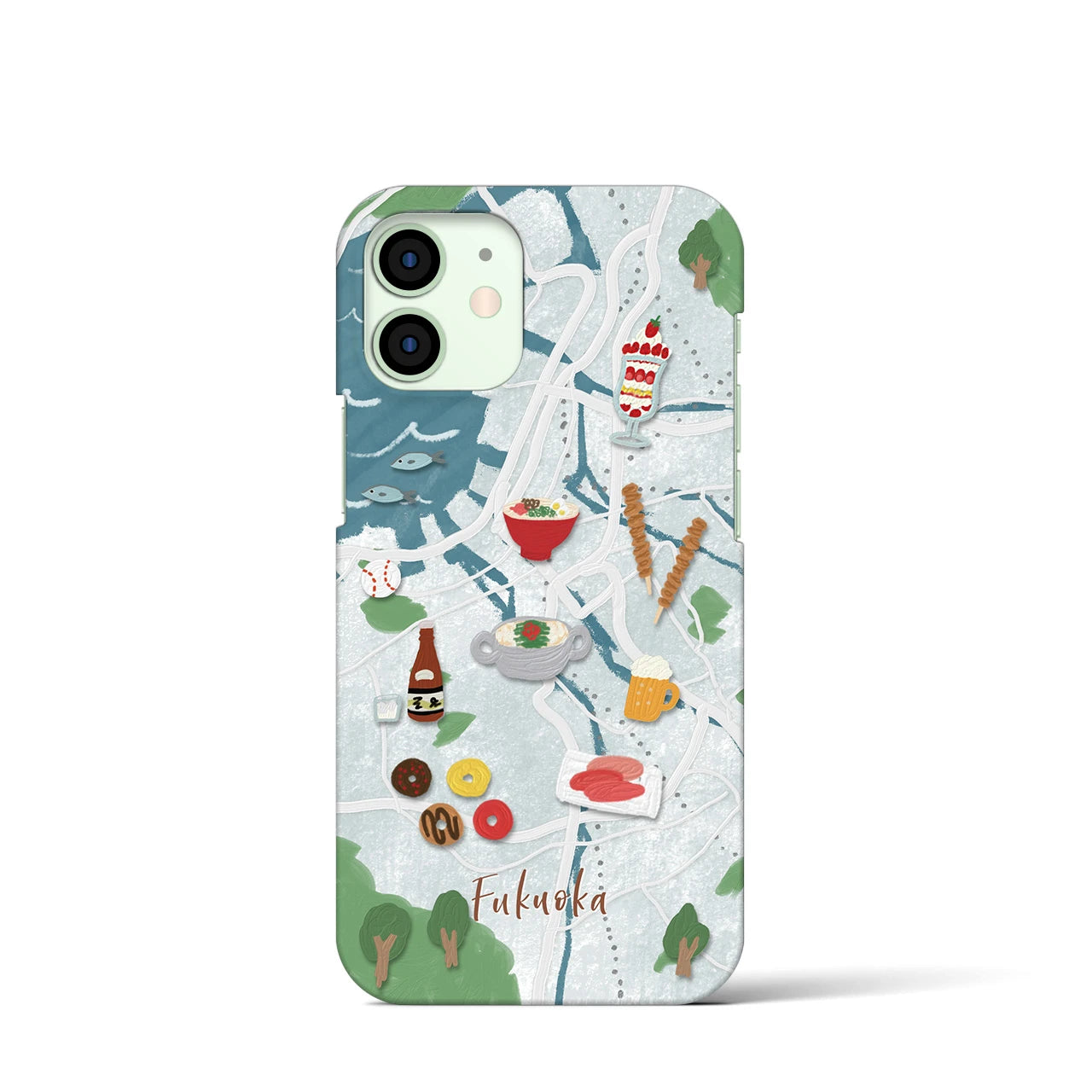 【福岡】Walk & Eat iPhoneケース(バックカバータイプ)