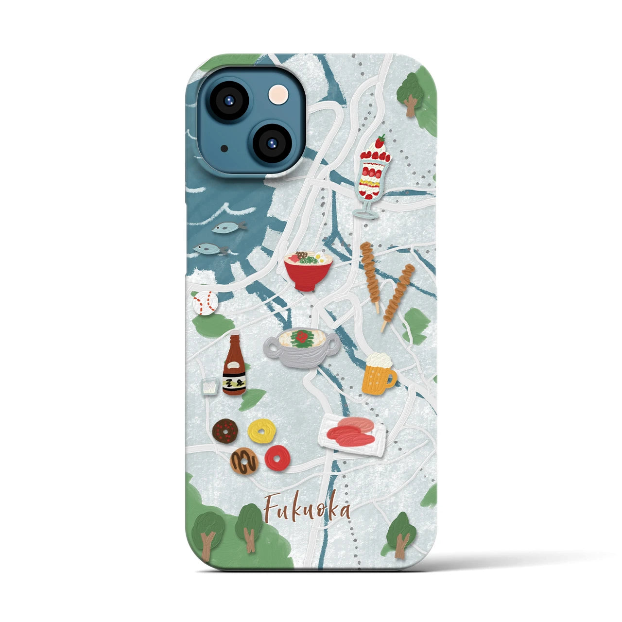 【福岡】Walk & Eat iPhoneケース(バックカバータイプ)