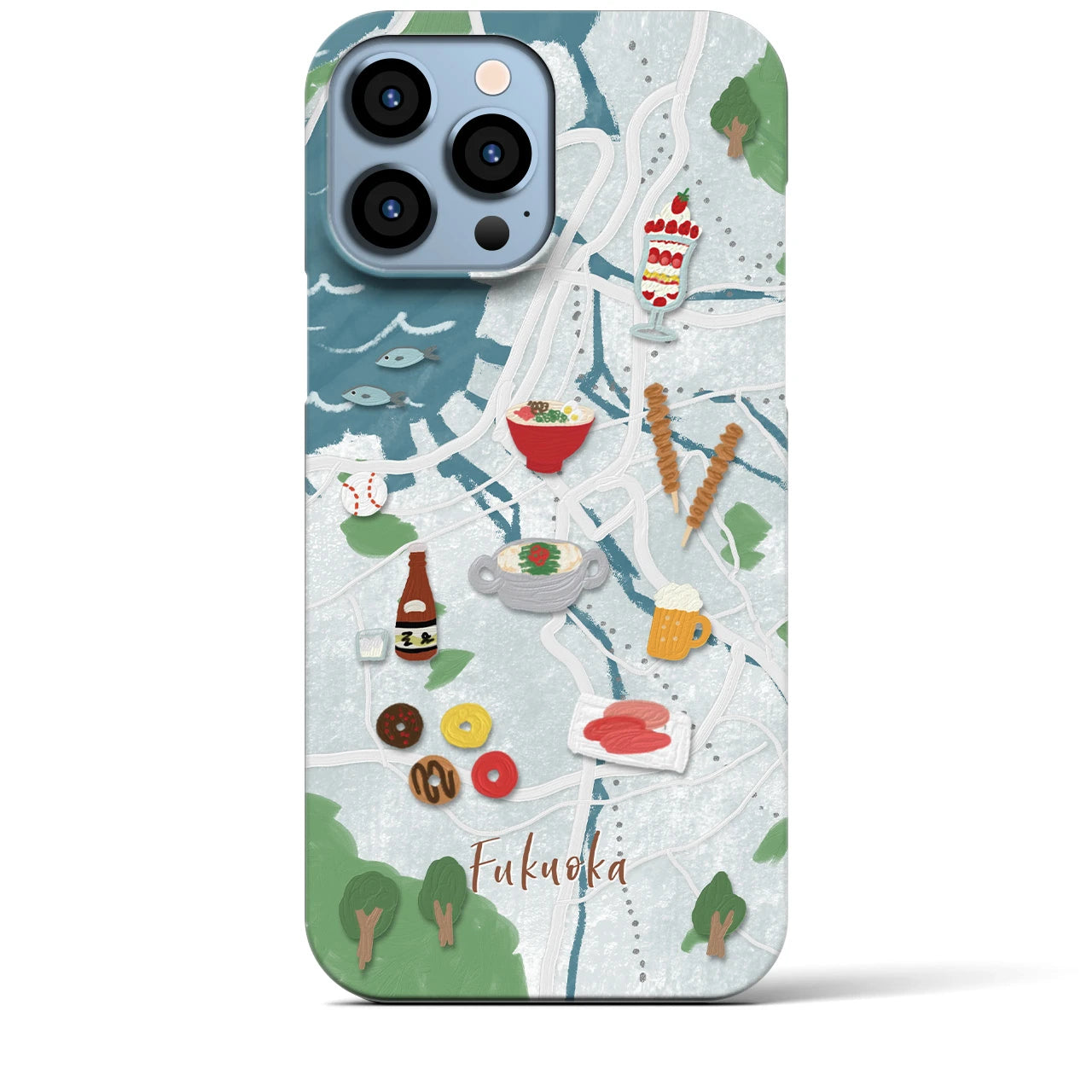 【福岡】Walk & Eat iPhoneケース(バックカバータイプ)