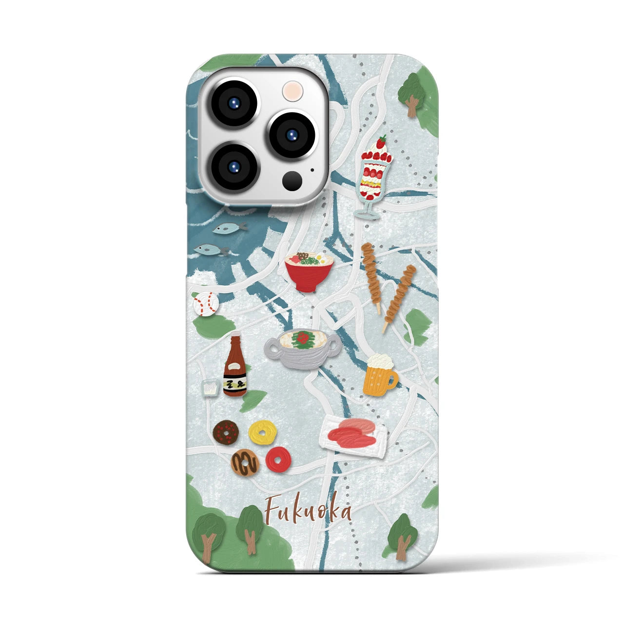 【福岡】Walk & Eat iPhoneケース(バックカバータイプ)