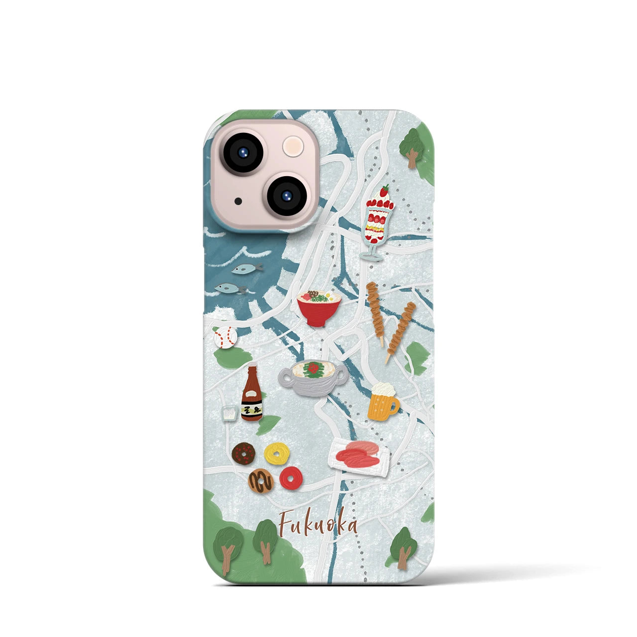 【福岡】Walk & Eat iPhoneケース(バックカバータイプ)