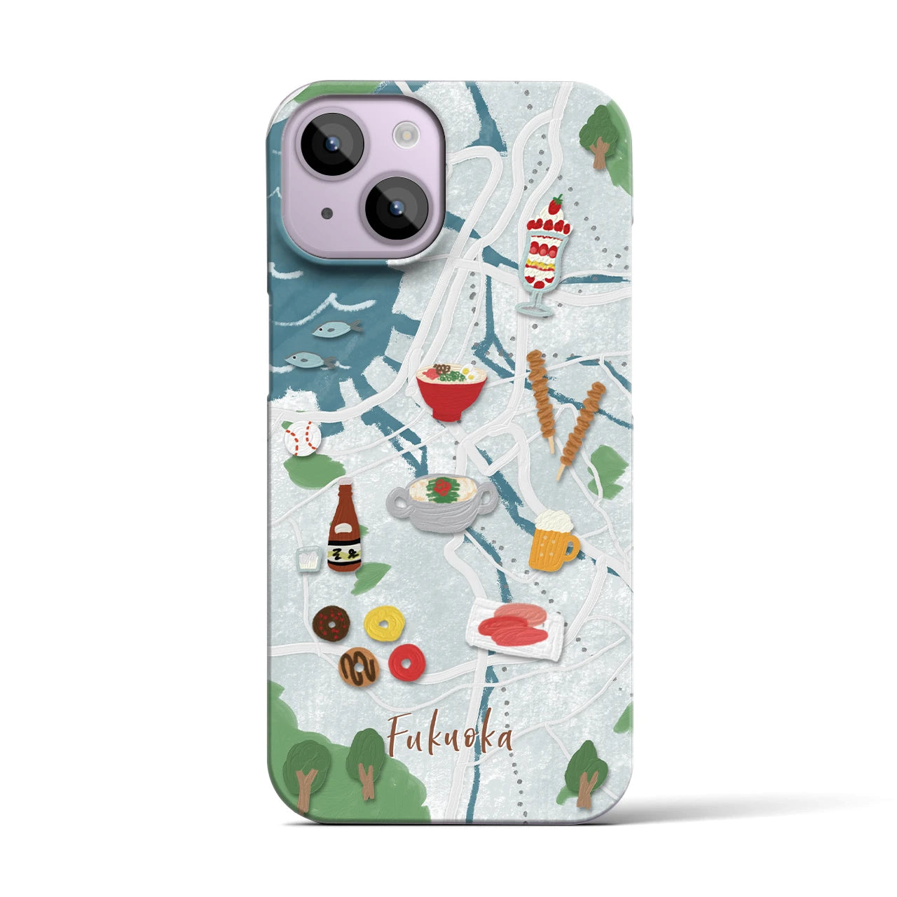 【福岡】Walk & Eat iPhoneケース(バックカバータイプ)