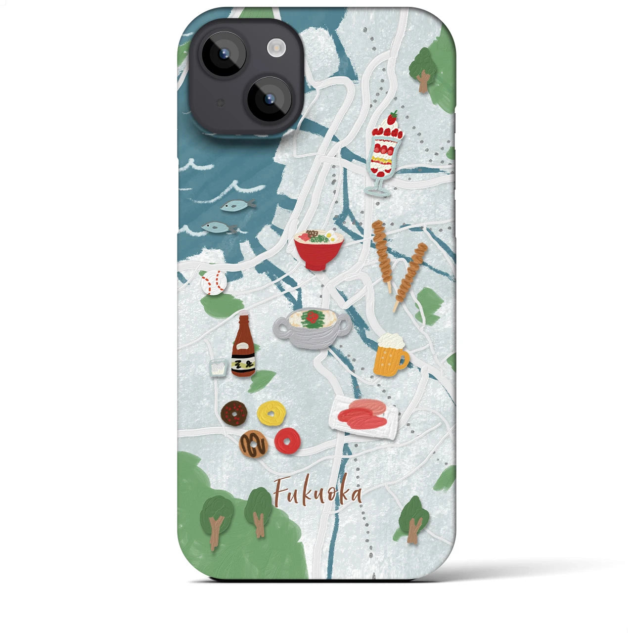 【福岡】Walk & Eat iPhoneケース(バックカバータイプ)