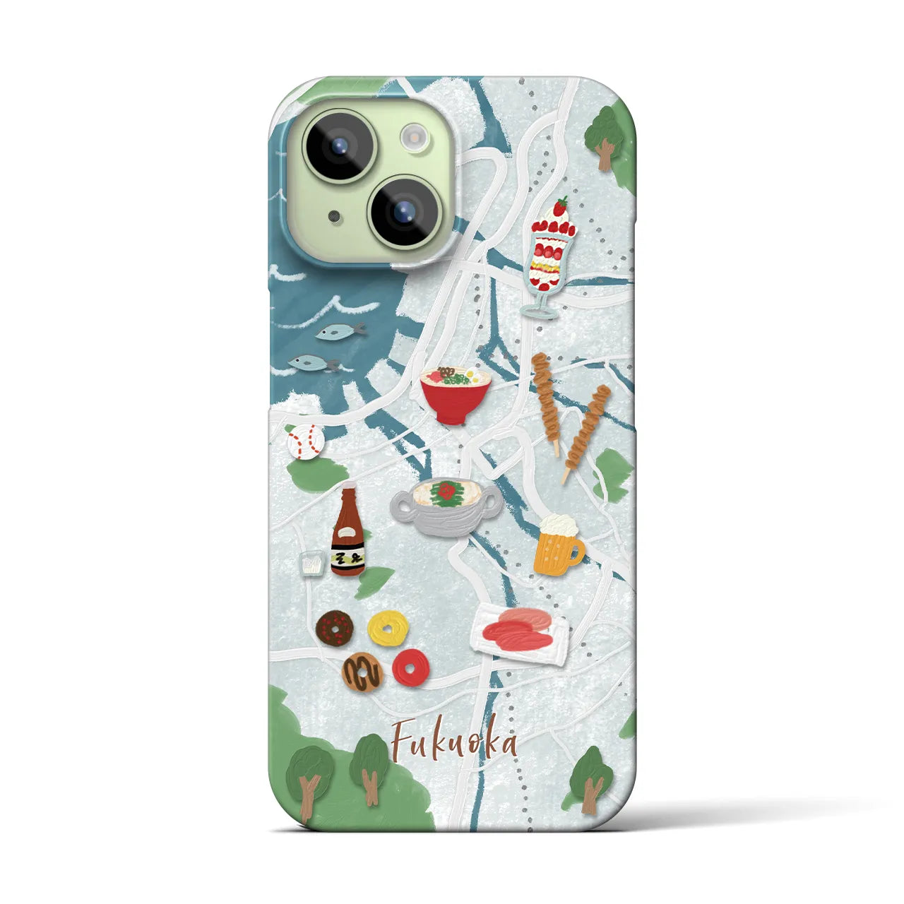 【福岡】Walk & Eat iPhoneケース(バックカバータイプ)