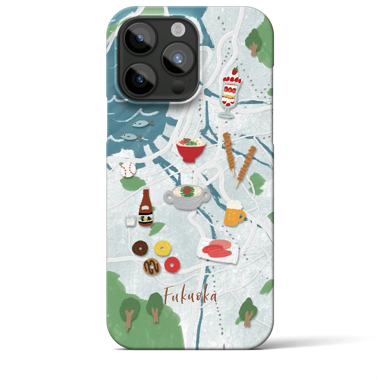 【福岡】Walk & Eat iPhoneケース(バックカバータイプ)