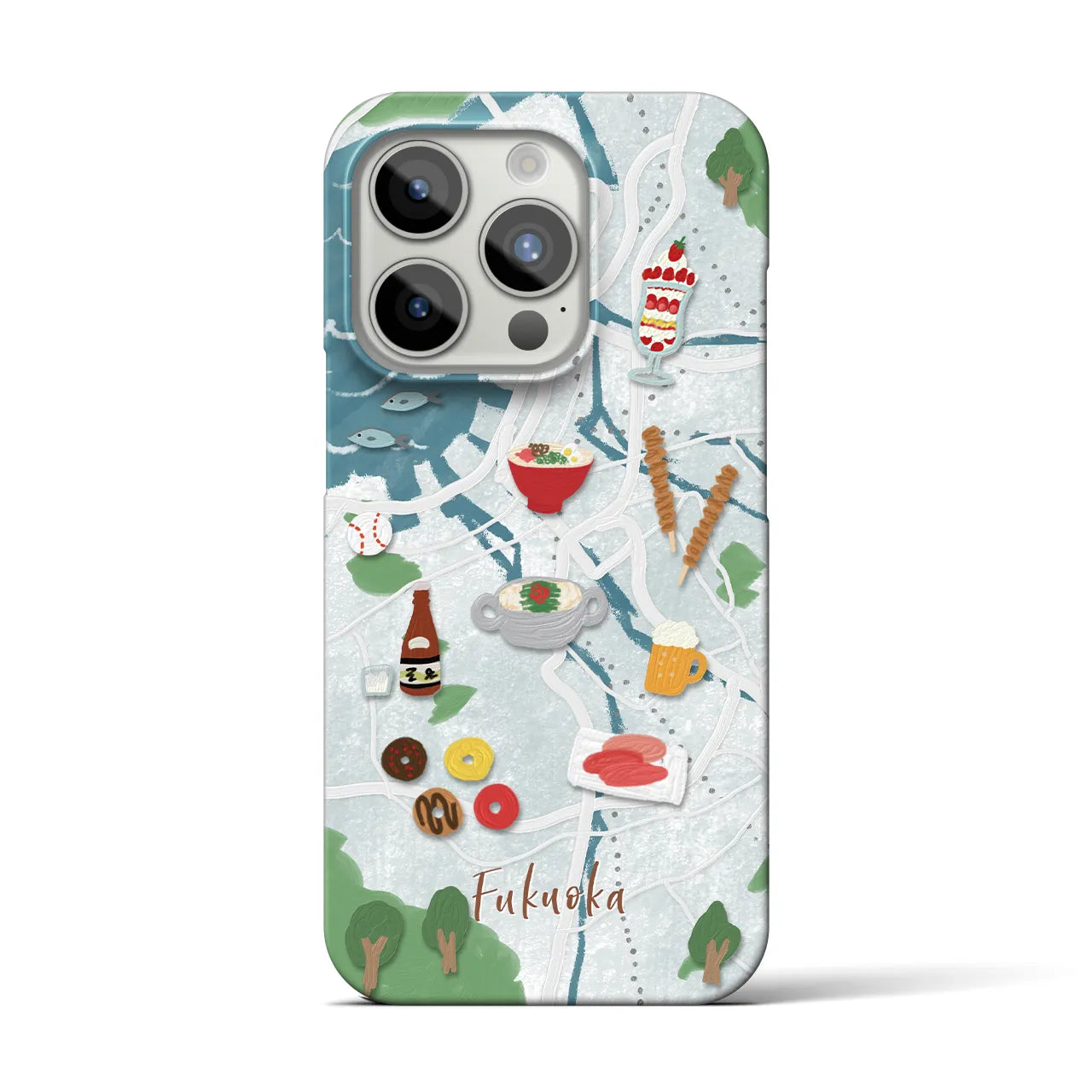 【福岡】Walk & Eat iPhoneケース(バックカバータイプ)