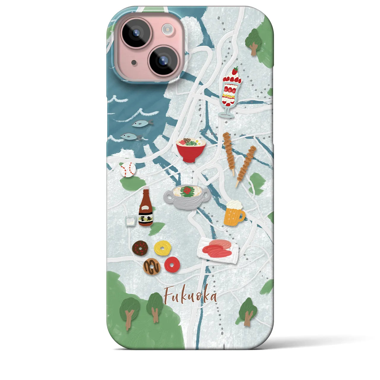 【福岡】Walk & Eat iPhoneケース(バックカバータイプ)