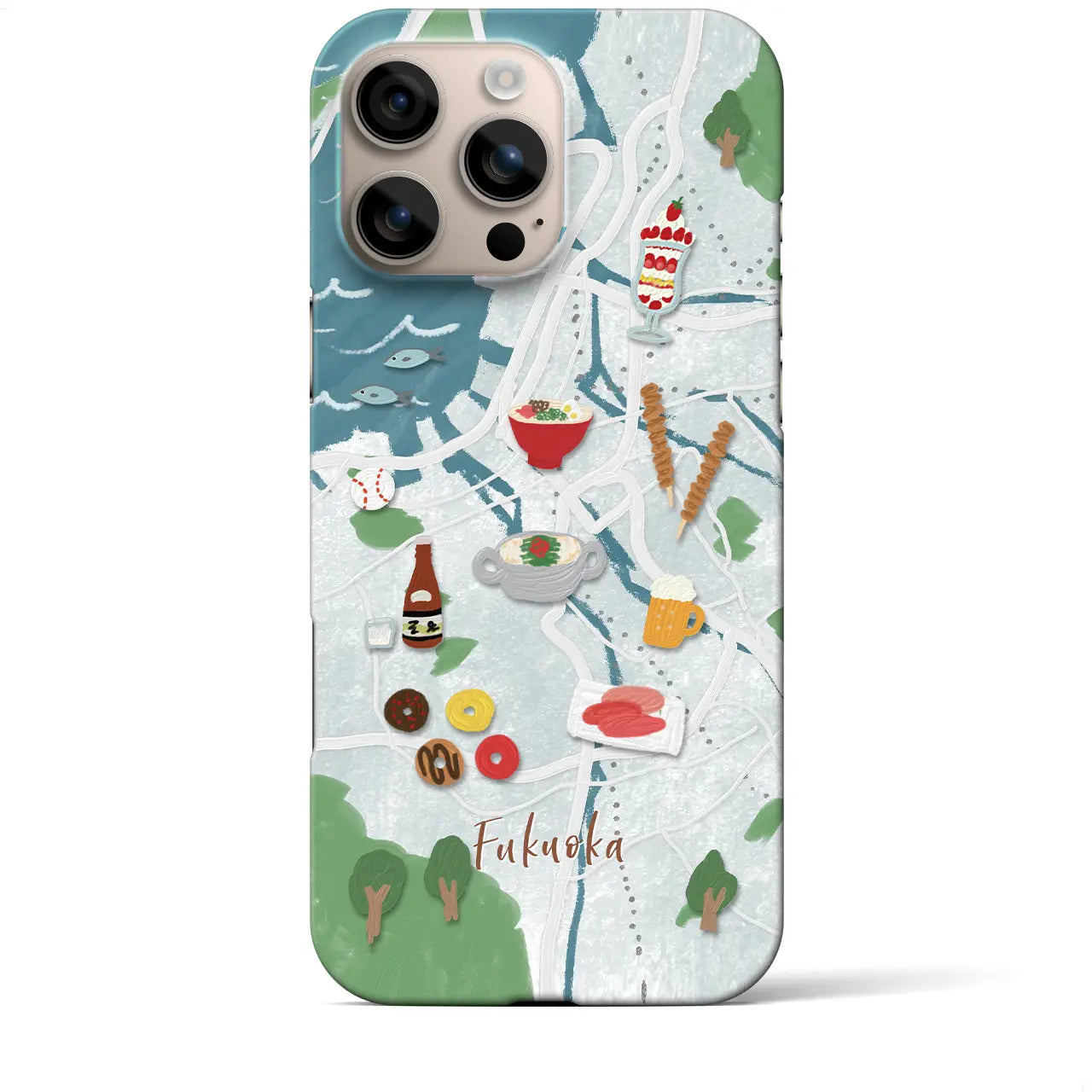 【福岡】Walk & Eat iPhoneケース(バックカバータイプ)