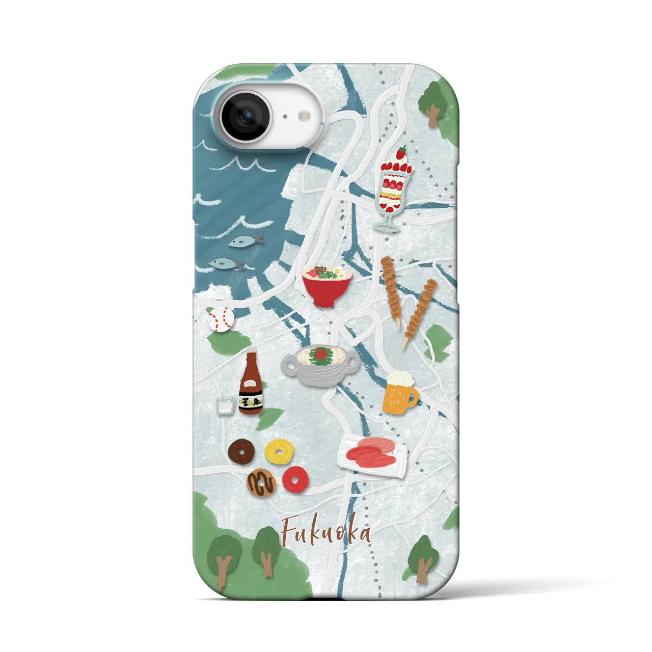 【福岡】Walk & Eat iPhoneケース(バックカバータイプ)
