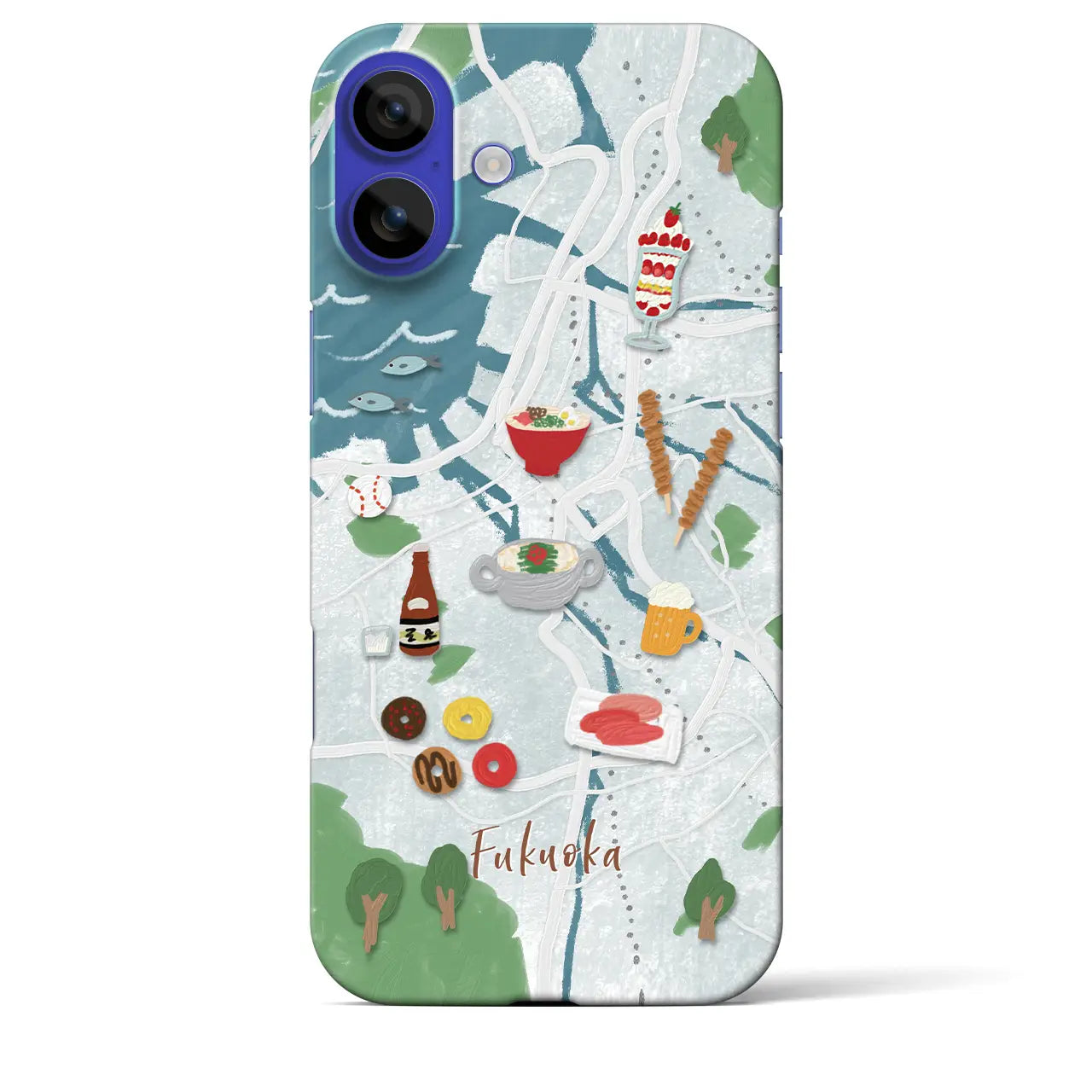 【福岡】Walk & Eat iPhoneケース(バックカバータイプ)