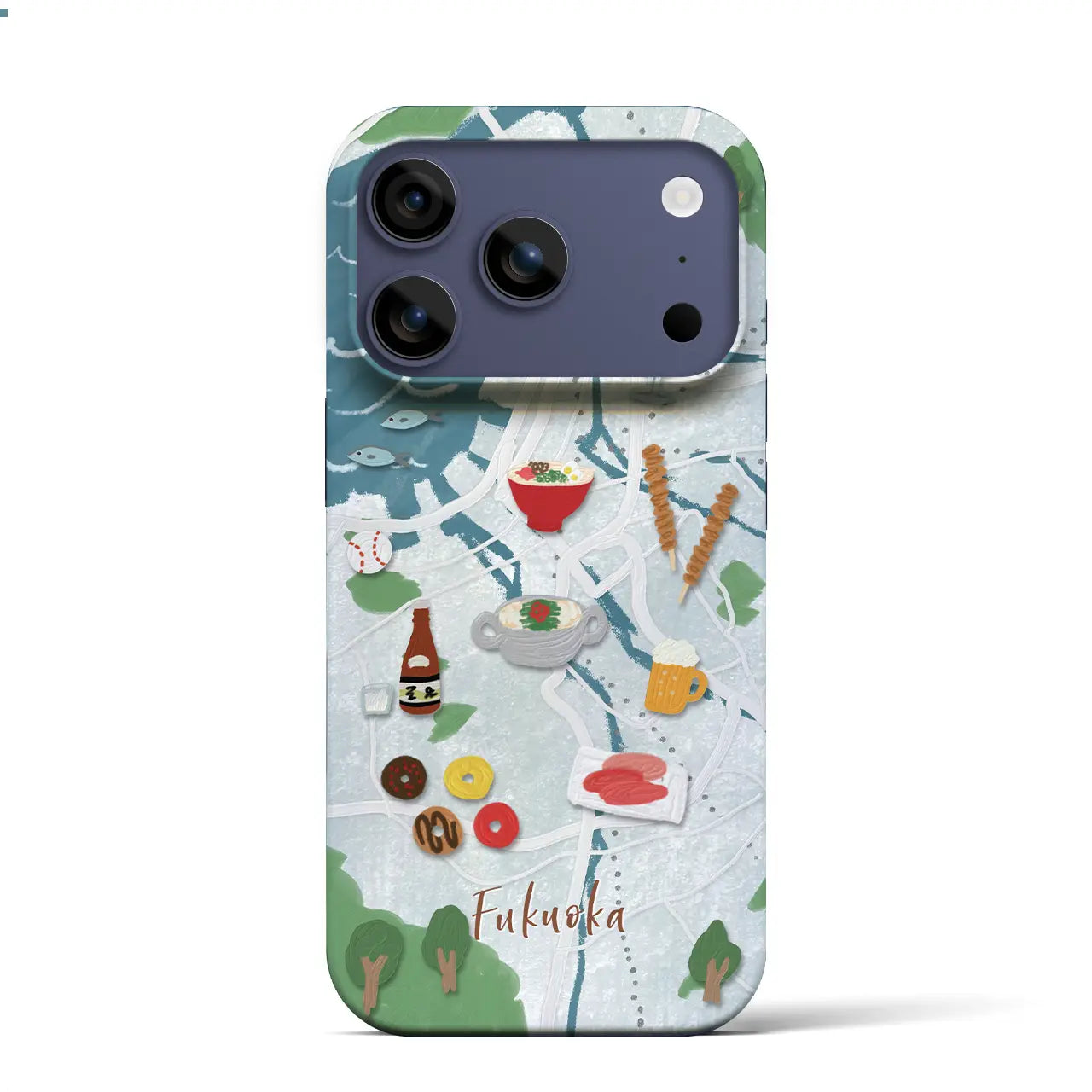 【福岡】Walk & Eat iPhoneケース(バックカバータイプ)