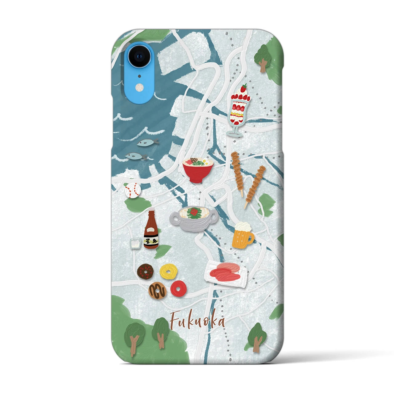 【福岡】Walk & Eat iPhoneケース(バックカバータイプ)