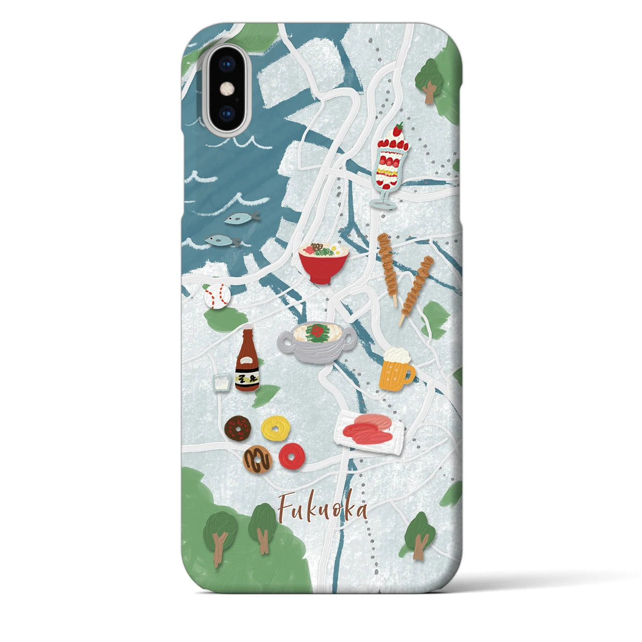 【福岡】Walk & Eat iPhoneケース(バックカバータイプ)