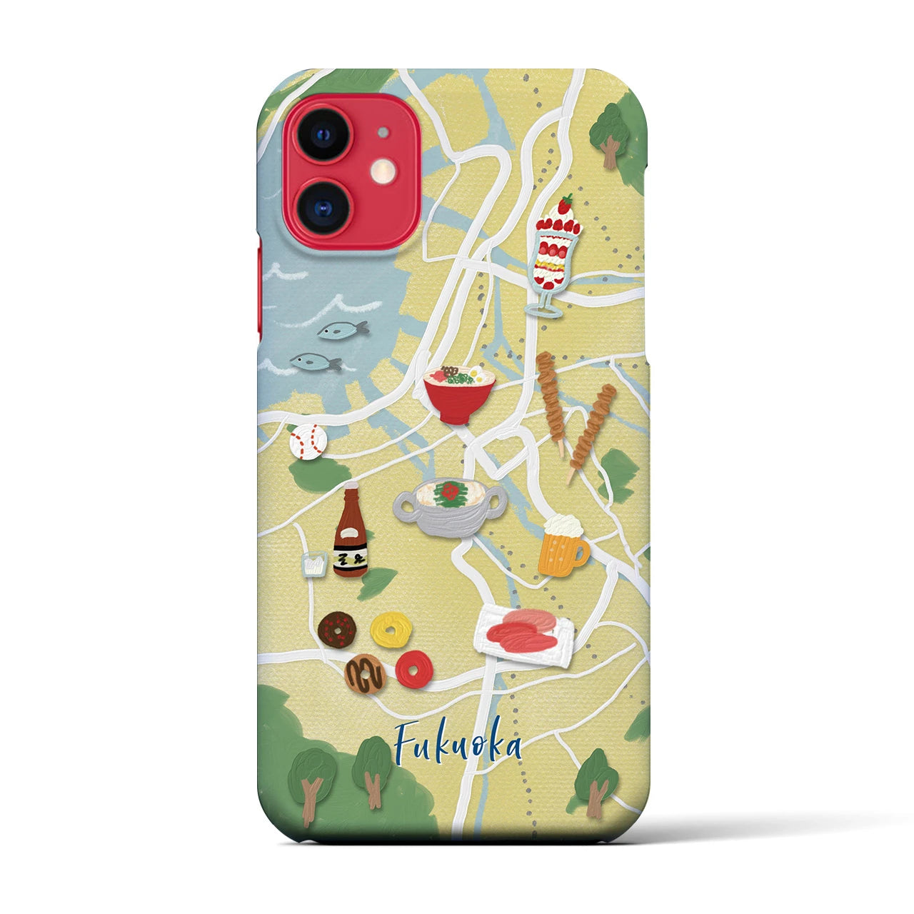 【福岡】Walk & Eat iPhoneケース(バックカバータイプ)