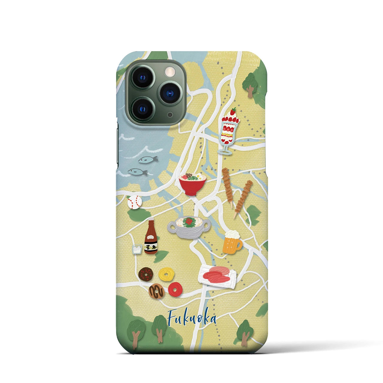【福岡】Walk & Eat iPhoneケース(バックカバータイプ)