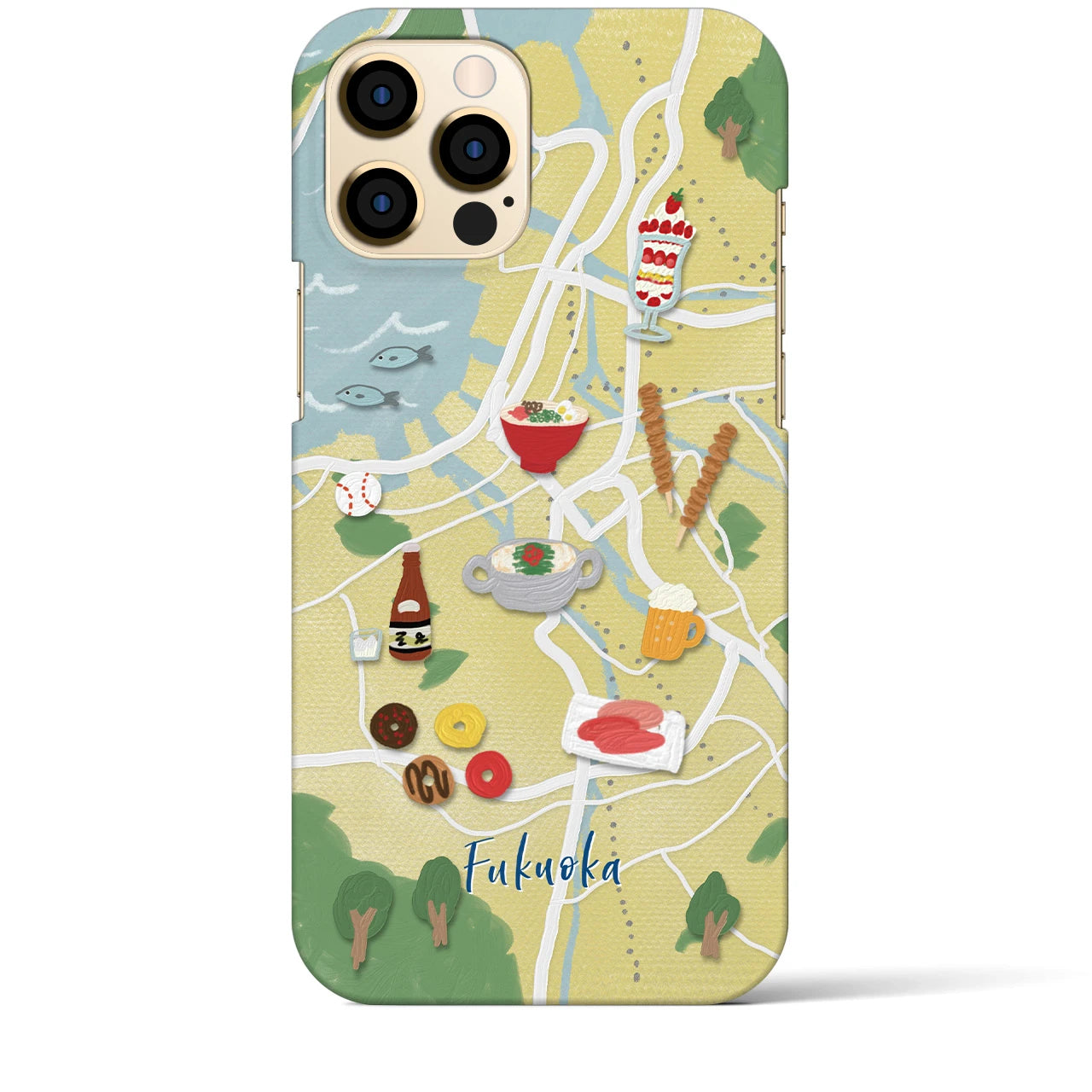 【福岡】Walk & Eat iPhoneケース(バックカバータイプ)