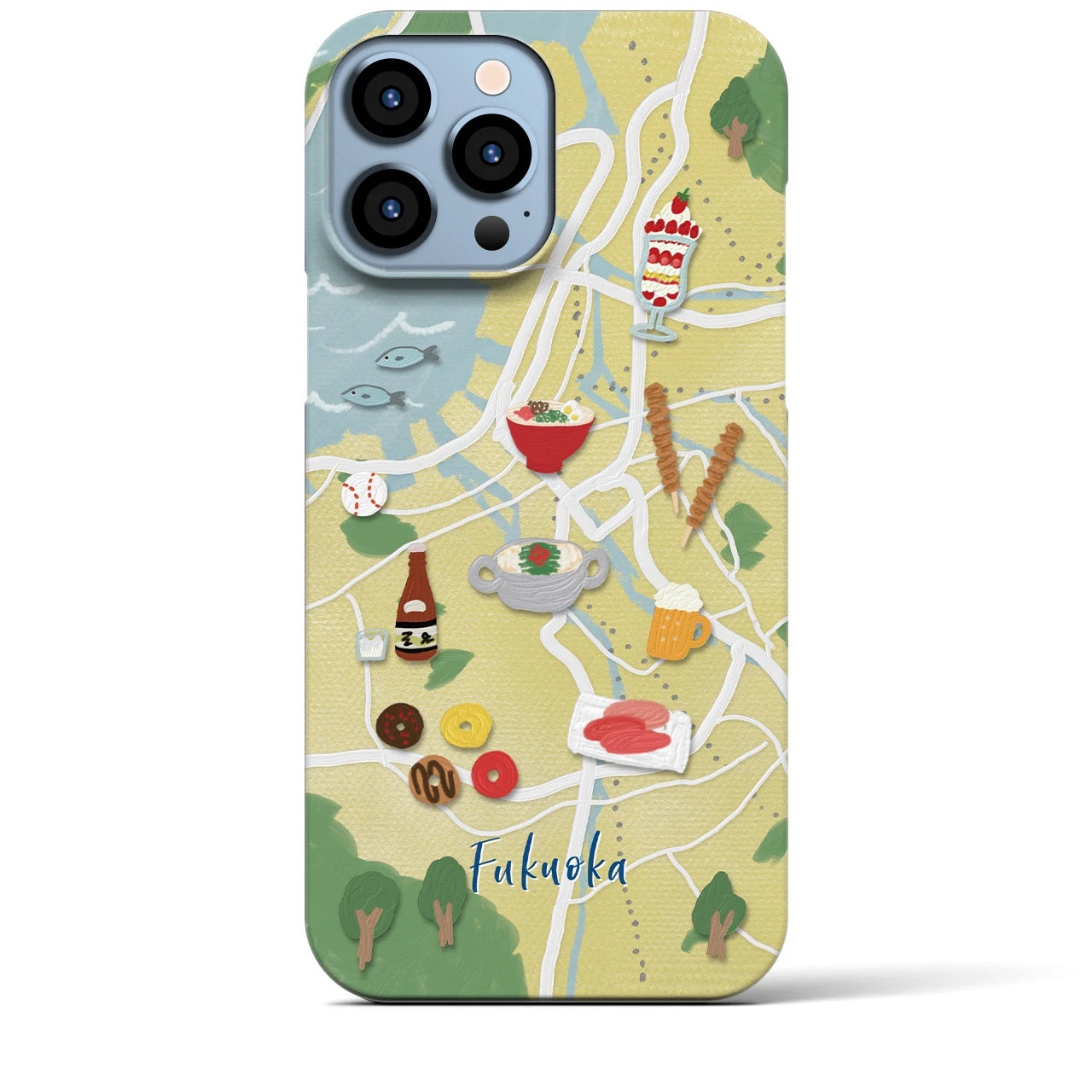 【福岡】Walk & Eat iPhoneケース(バックカバータイプ)