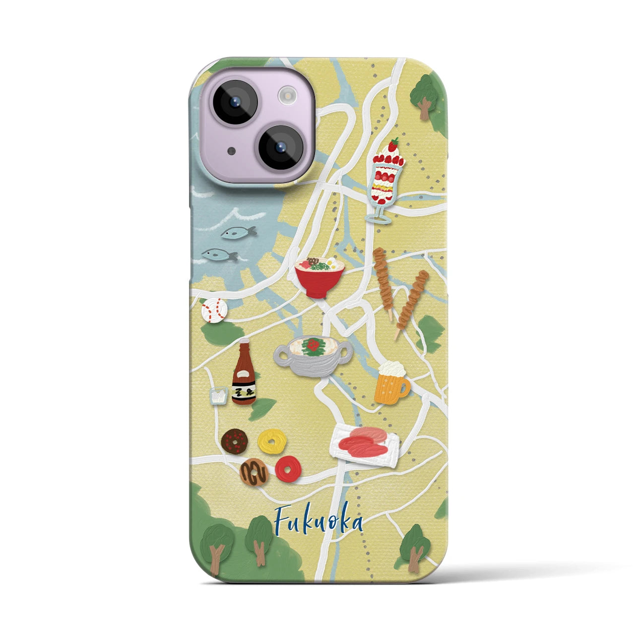 【福岡】Walk & Eat iPhoneケース(バックカバータイプ)