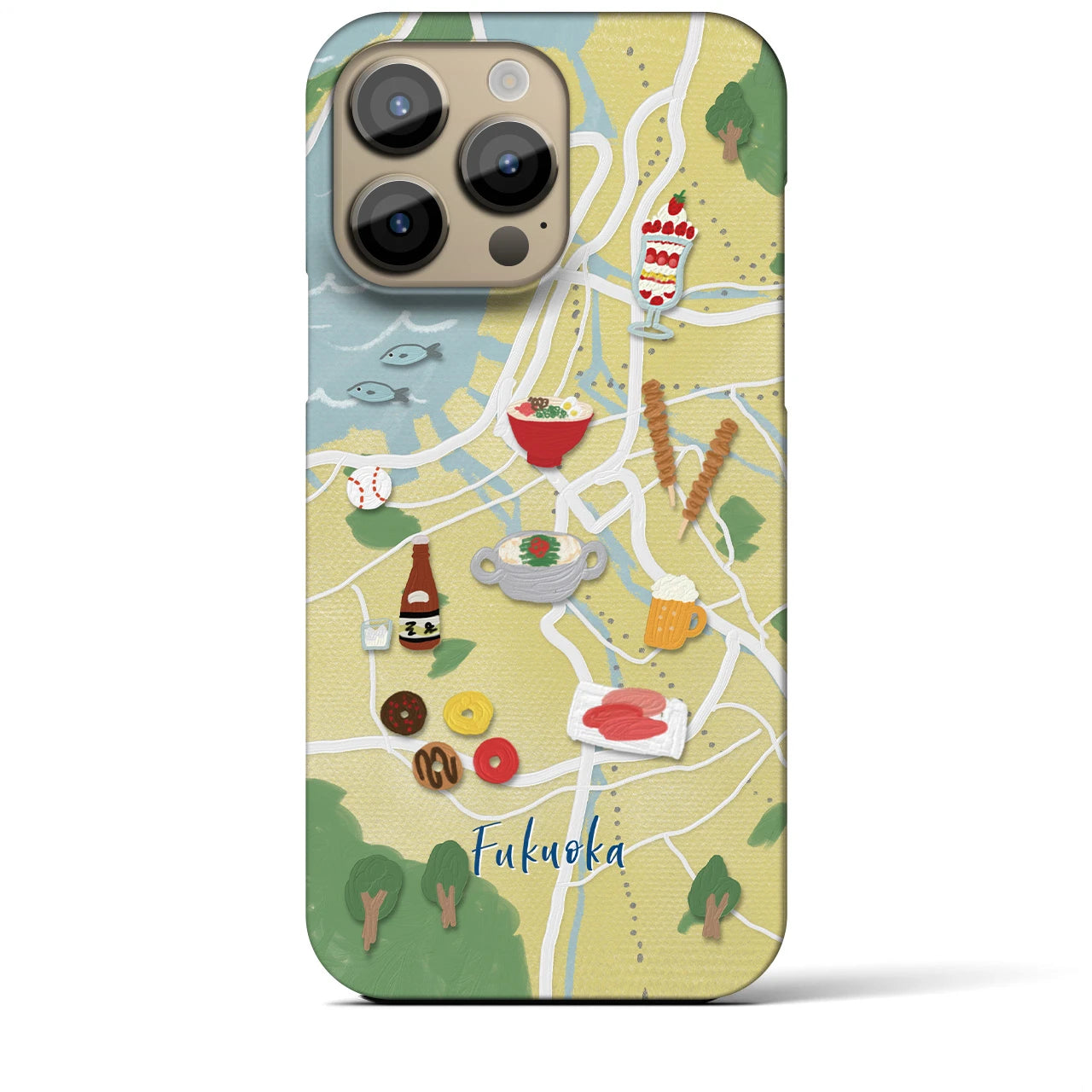 【福岡】Walk & Eat iPhoneケース(バックカバータイプ)