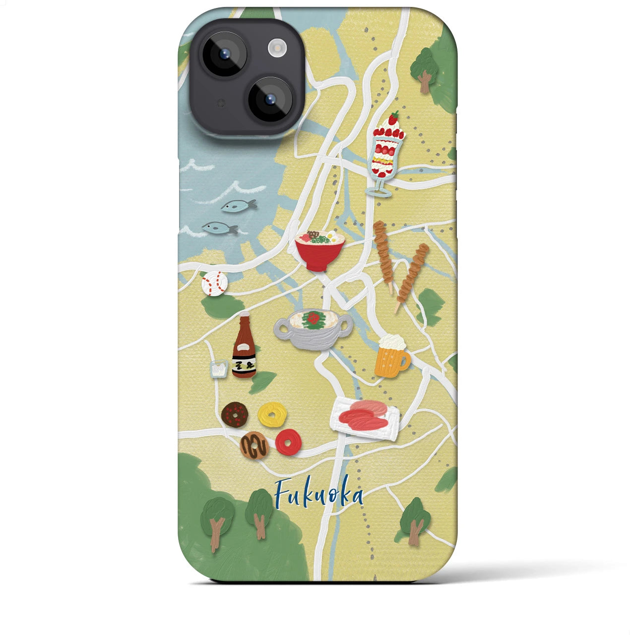 【福岡】Walk & Eat iPhoneケース(バックカバータイプ)