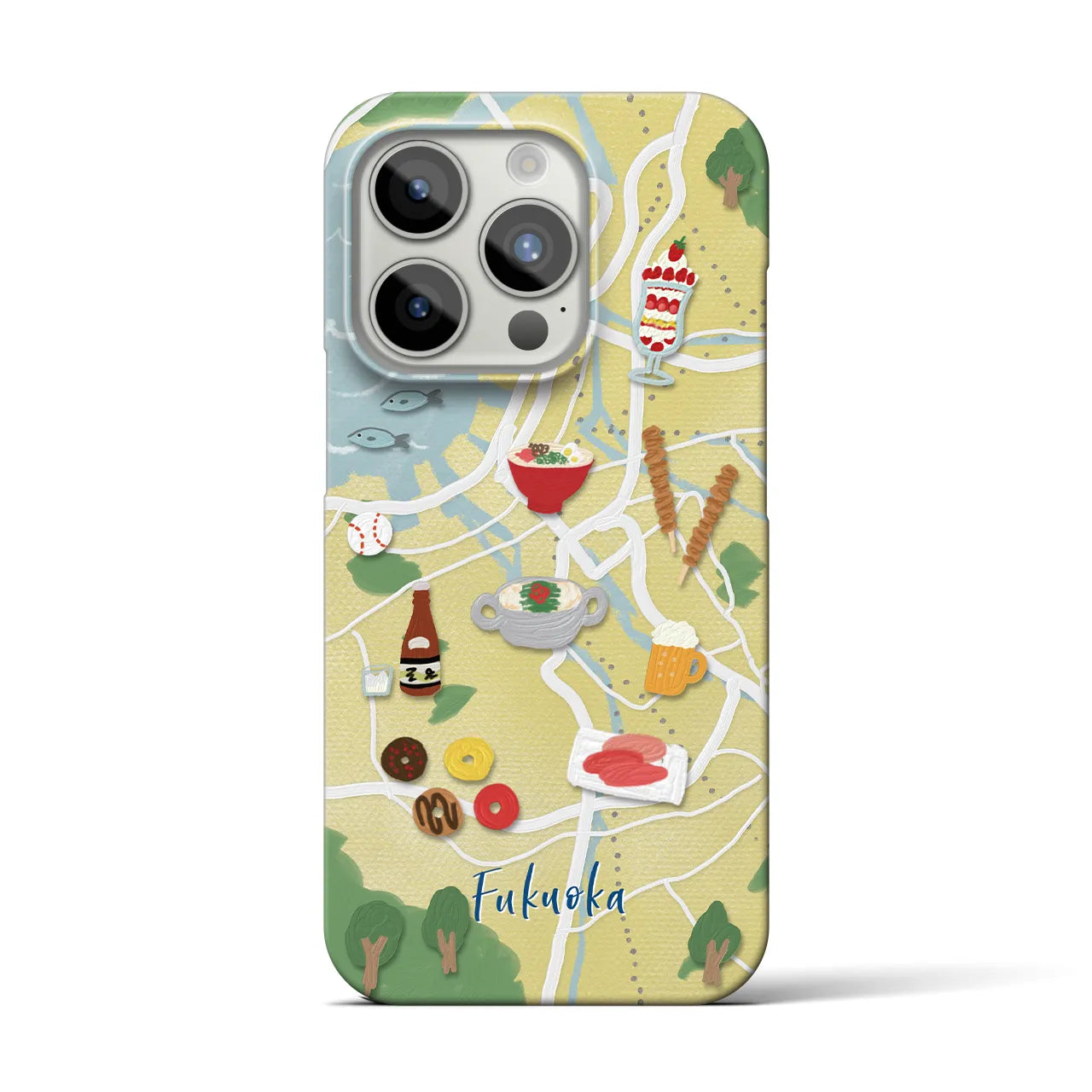 【福岡】Walk & Eat iPhoneケース(バックカバータイプ)