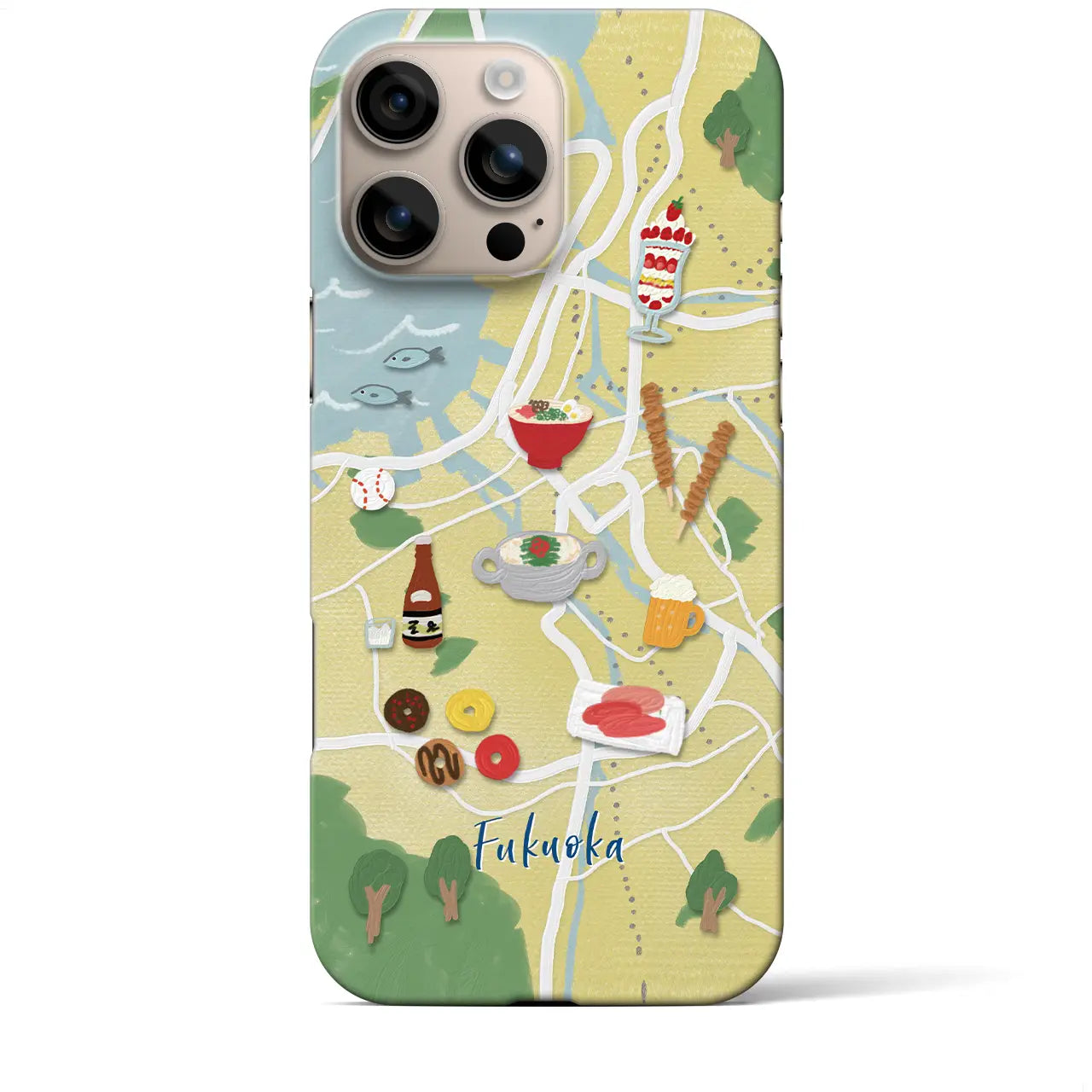 【福岡】Walk & Eat iPhoneケース(バックカバータイプ)