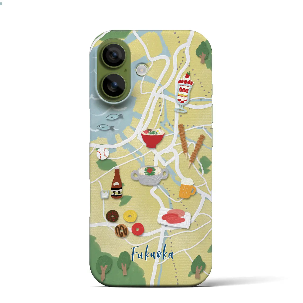 【福岡】Walk & Eat iPhoneケース(バックカバータイプ)