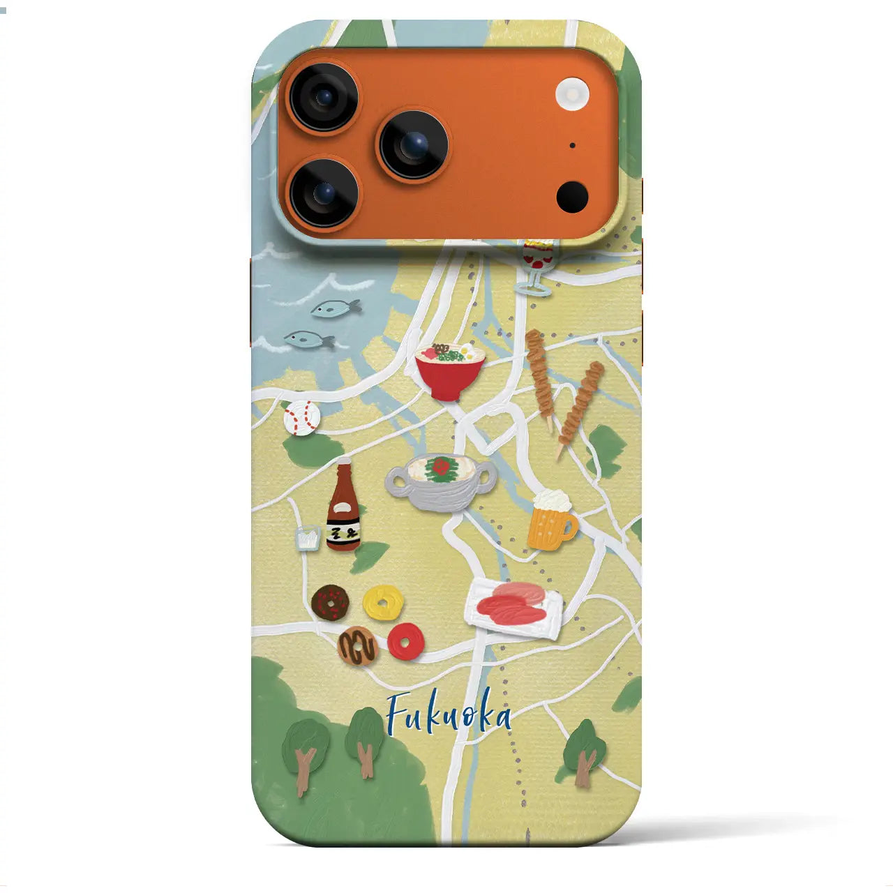 【福岡】Walk & Eat iPhoneケース(バックカバータイプ)