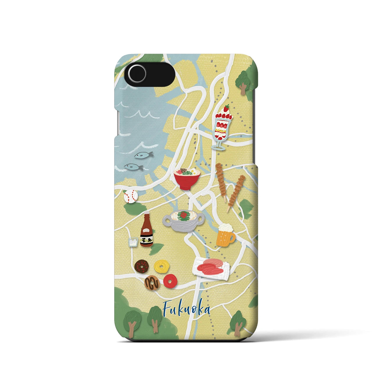 【福岡】Walk & Eat iPhoneケース(バックカバータイプ)