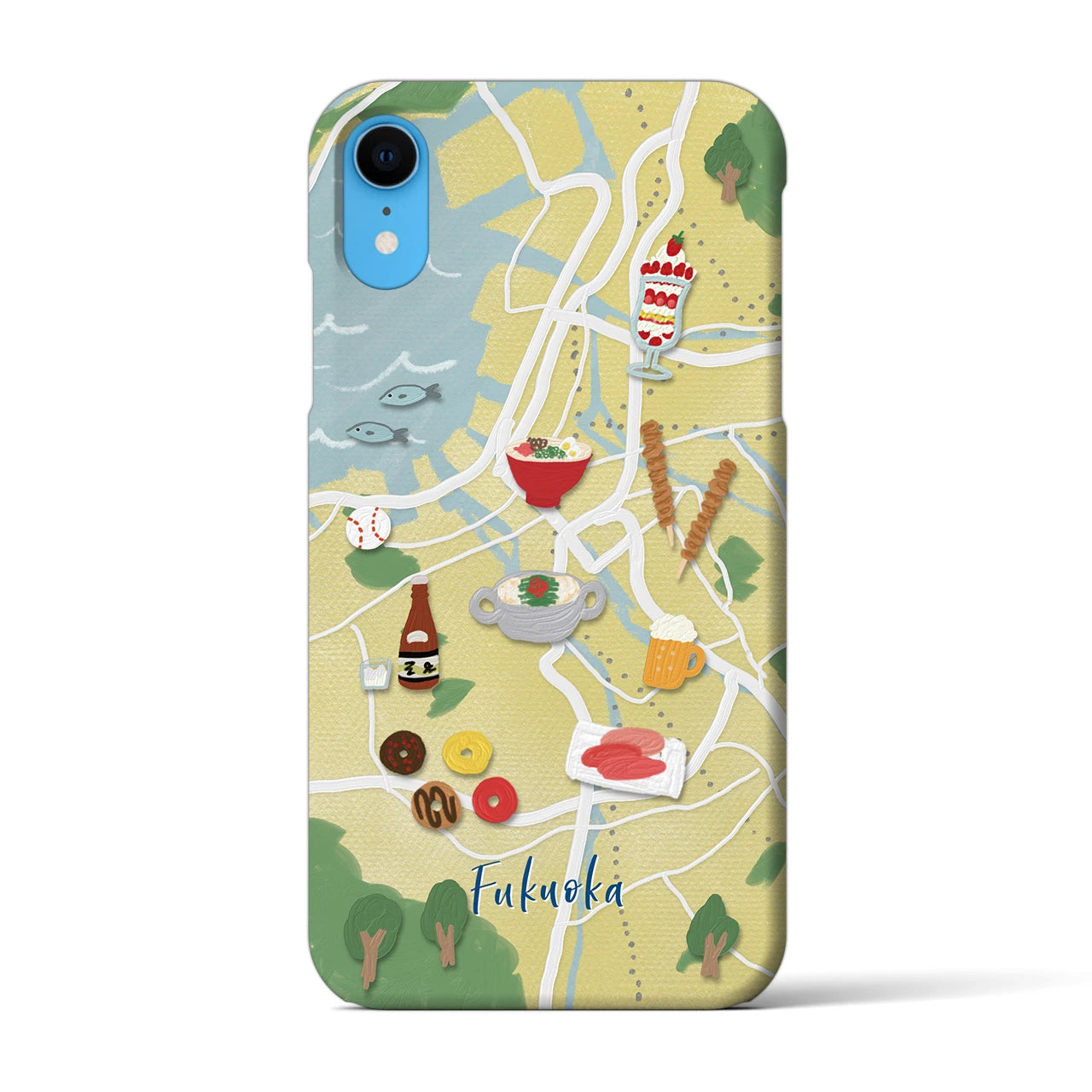 【福岡】Walk & Eat iPhoneケース(バックカバータイプ)