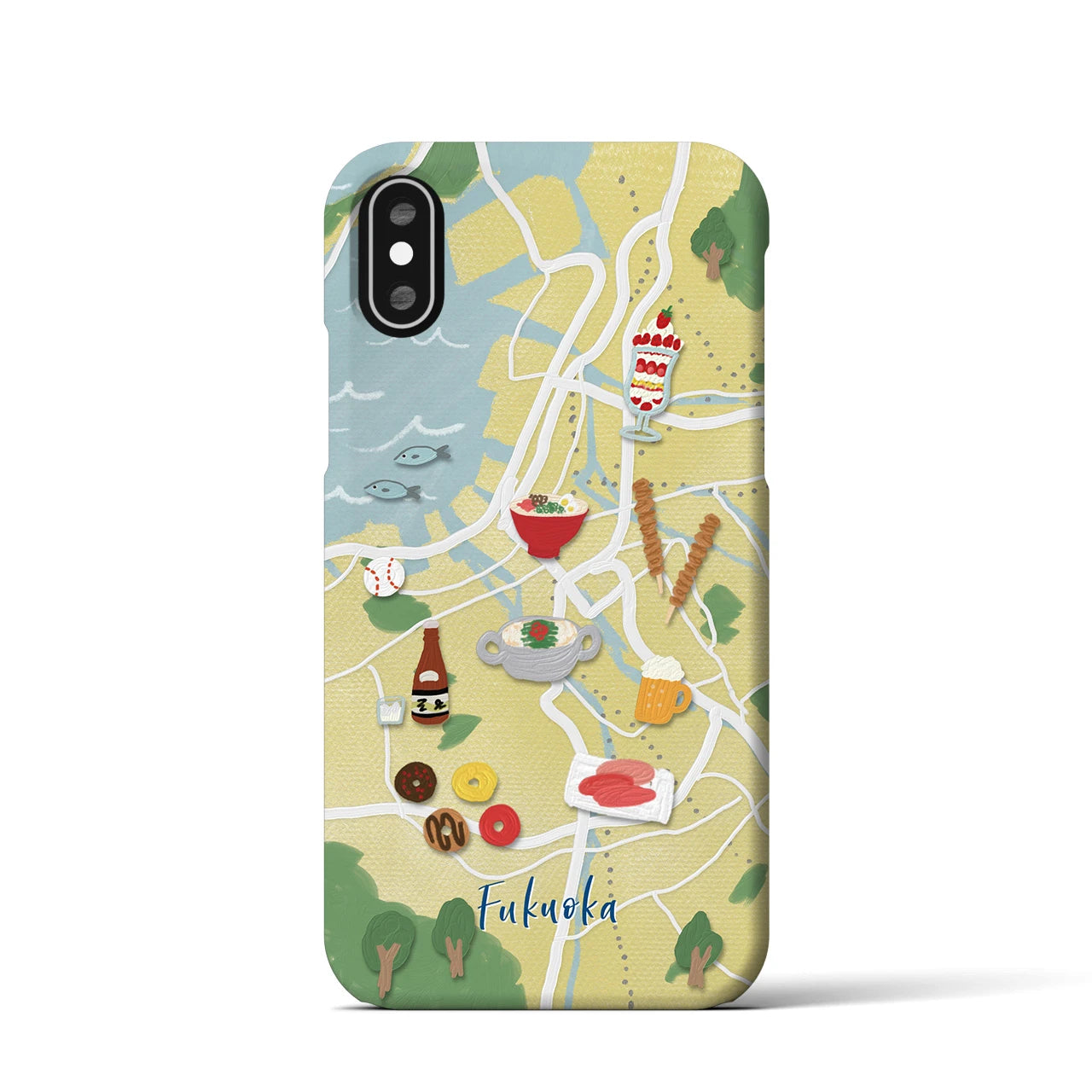 【福岡】Walk & Eat iPhoneケース(バックカバータイプ)