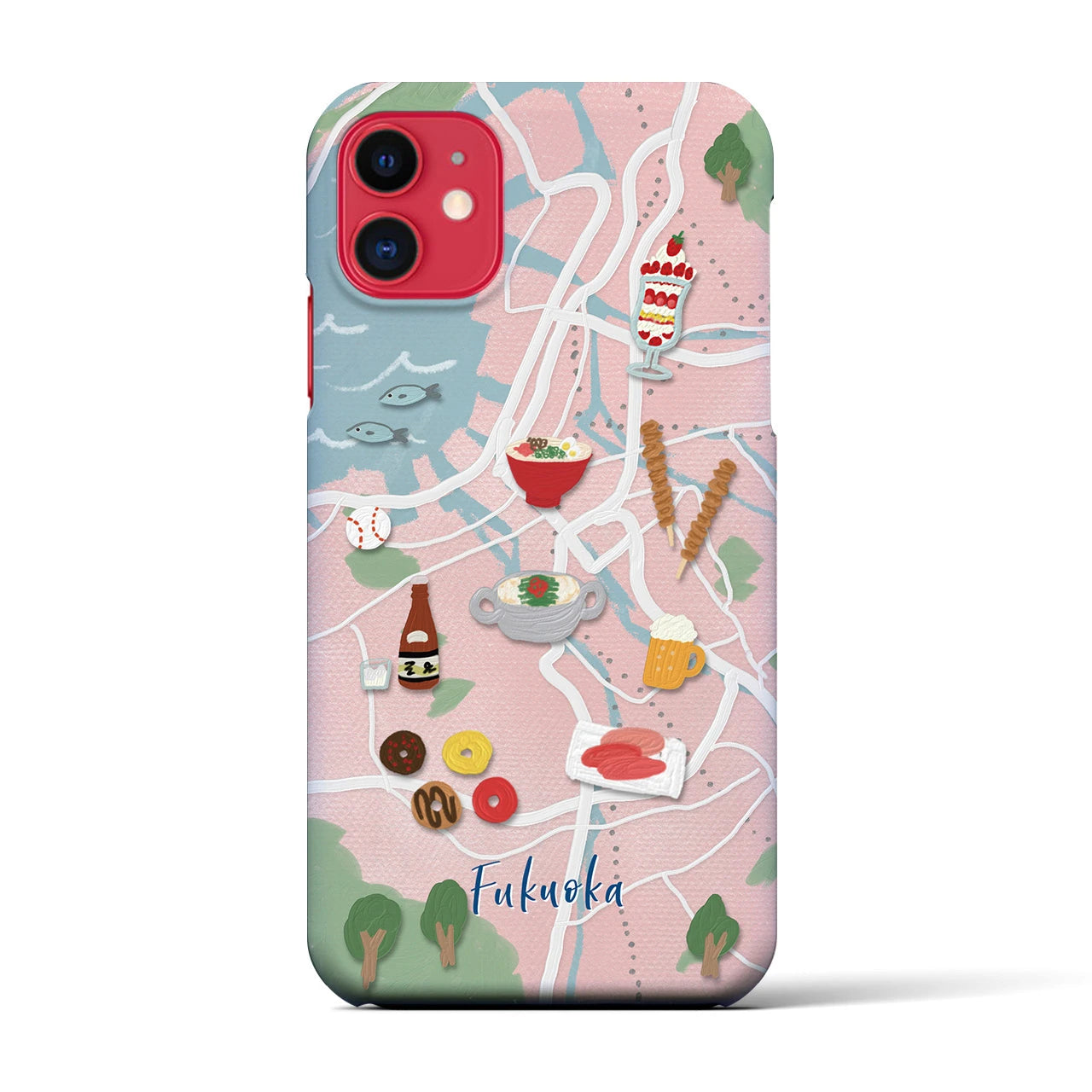 【福岡】Walk & Eat iPhoneケース(バックカバータイプ)