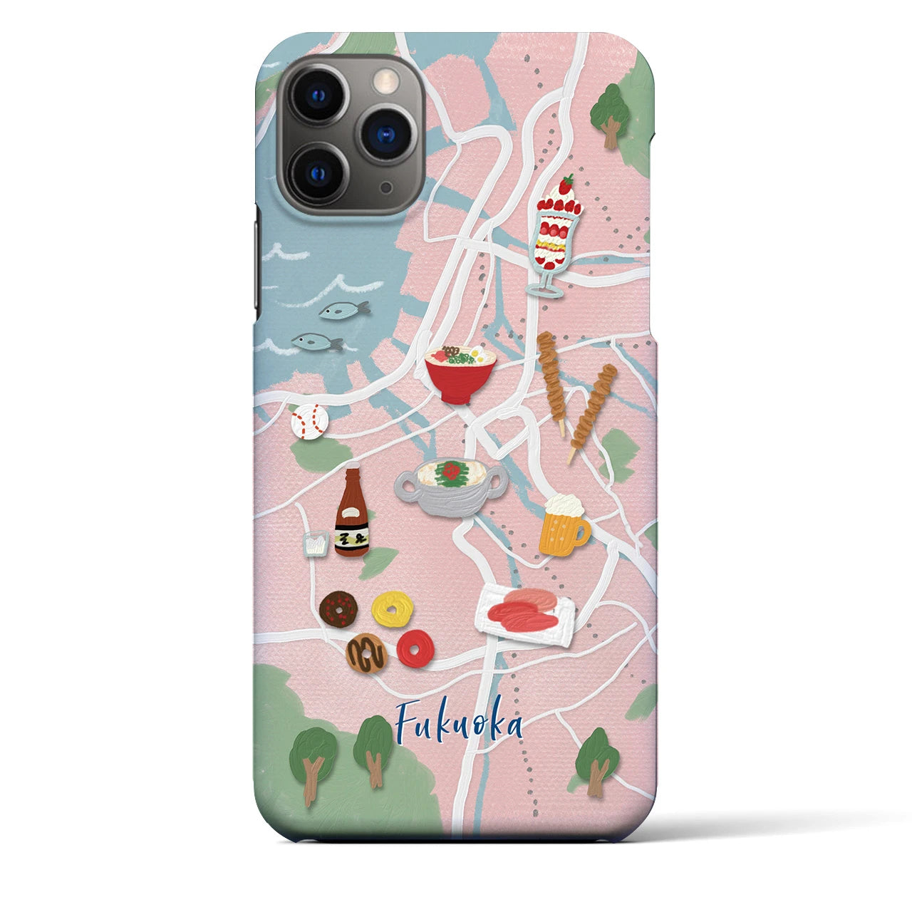 【福岡】Walk & Eat iPhoneケース(バックカバータイプ)
