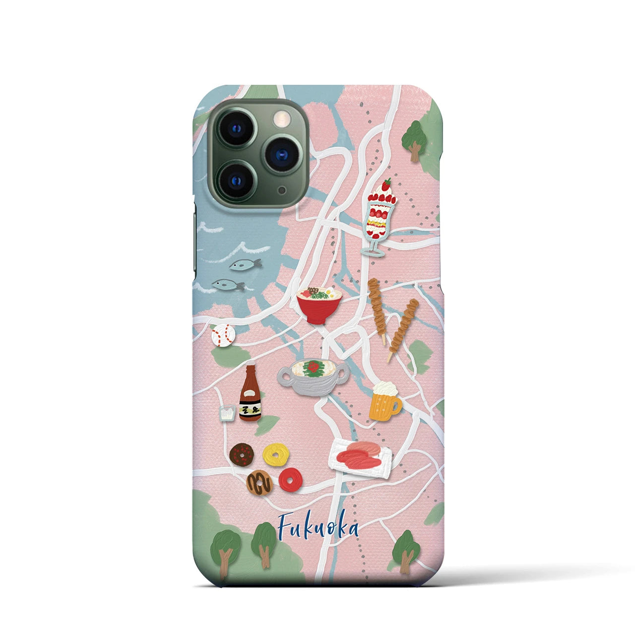 【福岡】Walk & Eat iPhoneケース(バックカバータイプ)