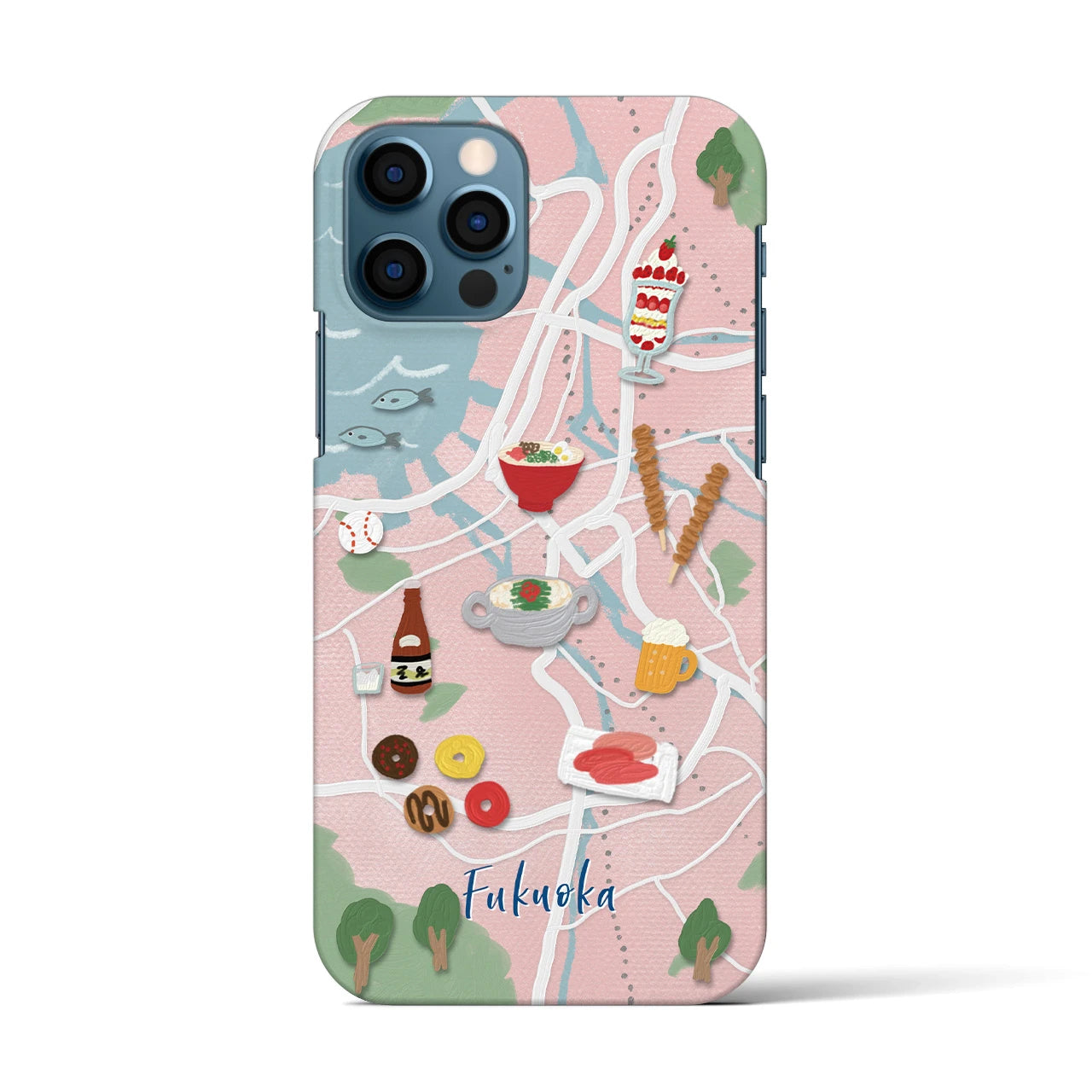 【福岡】Walk & Eat iPhoneケース(バックカバータイプ)
