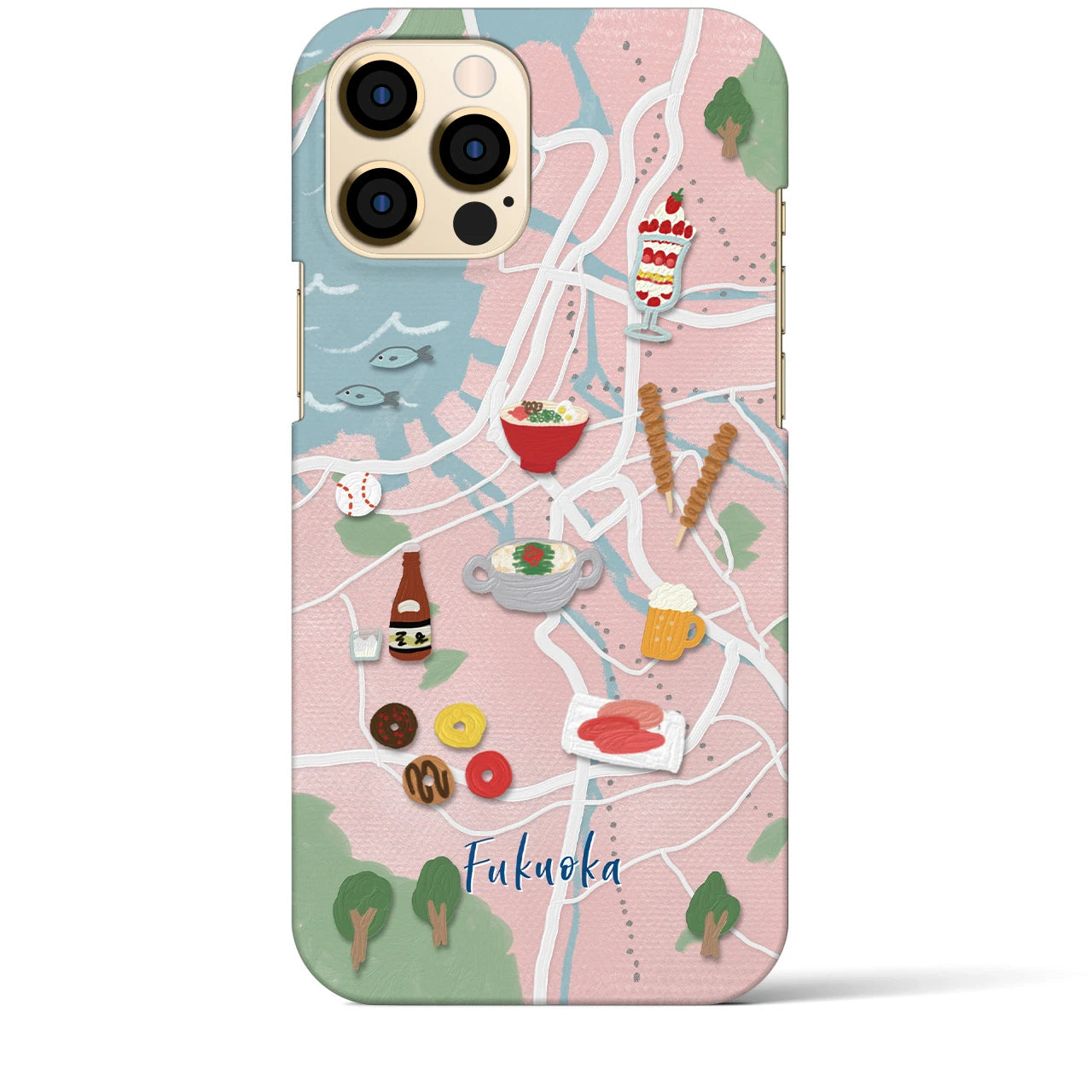 【福岡】Walk & Eat iPhoneケース(バックカバータイプ)