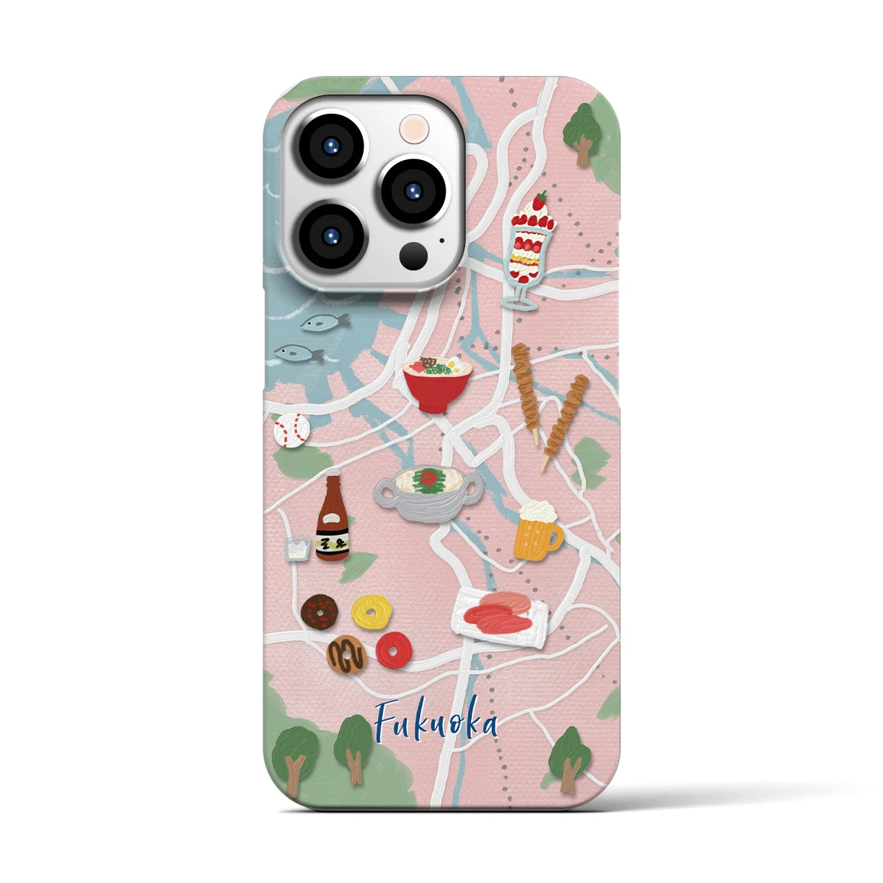【福岡】Walk & Eat iPhoneケース(バックカバータイプ)